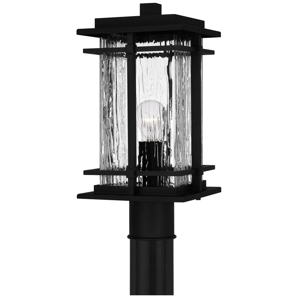 Quoizel McAlister venkovní sloupová lampa Earth Black