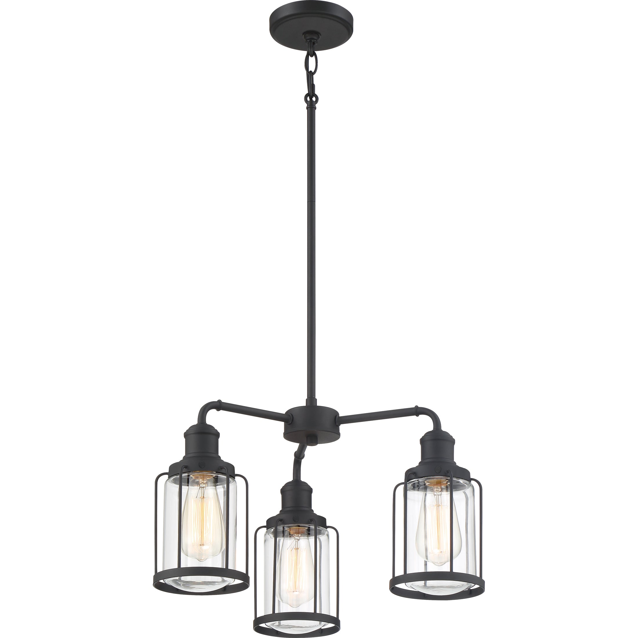 Quoizel Ludlow Chandelier lustr černý klecový 5-ramenný