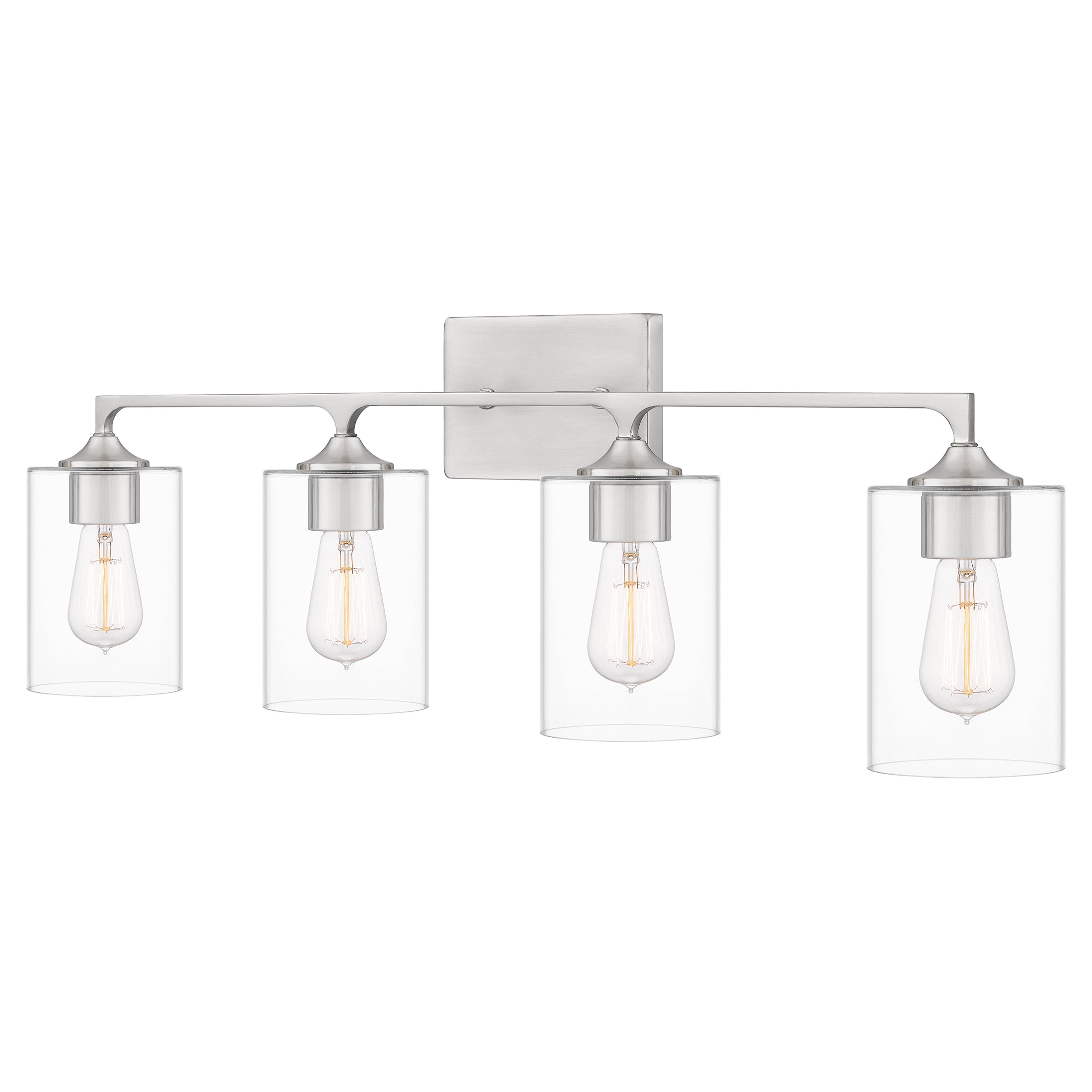 Quoizel Prescott Bath Light svítidlo kartáčovaný nikl sklo