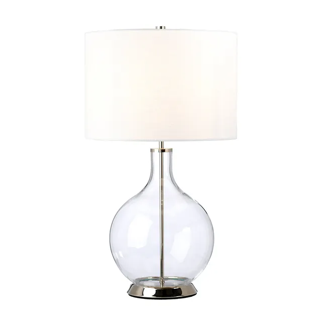 Gilded Nola Orb stolní lampa nikl bílé stínidlo