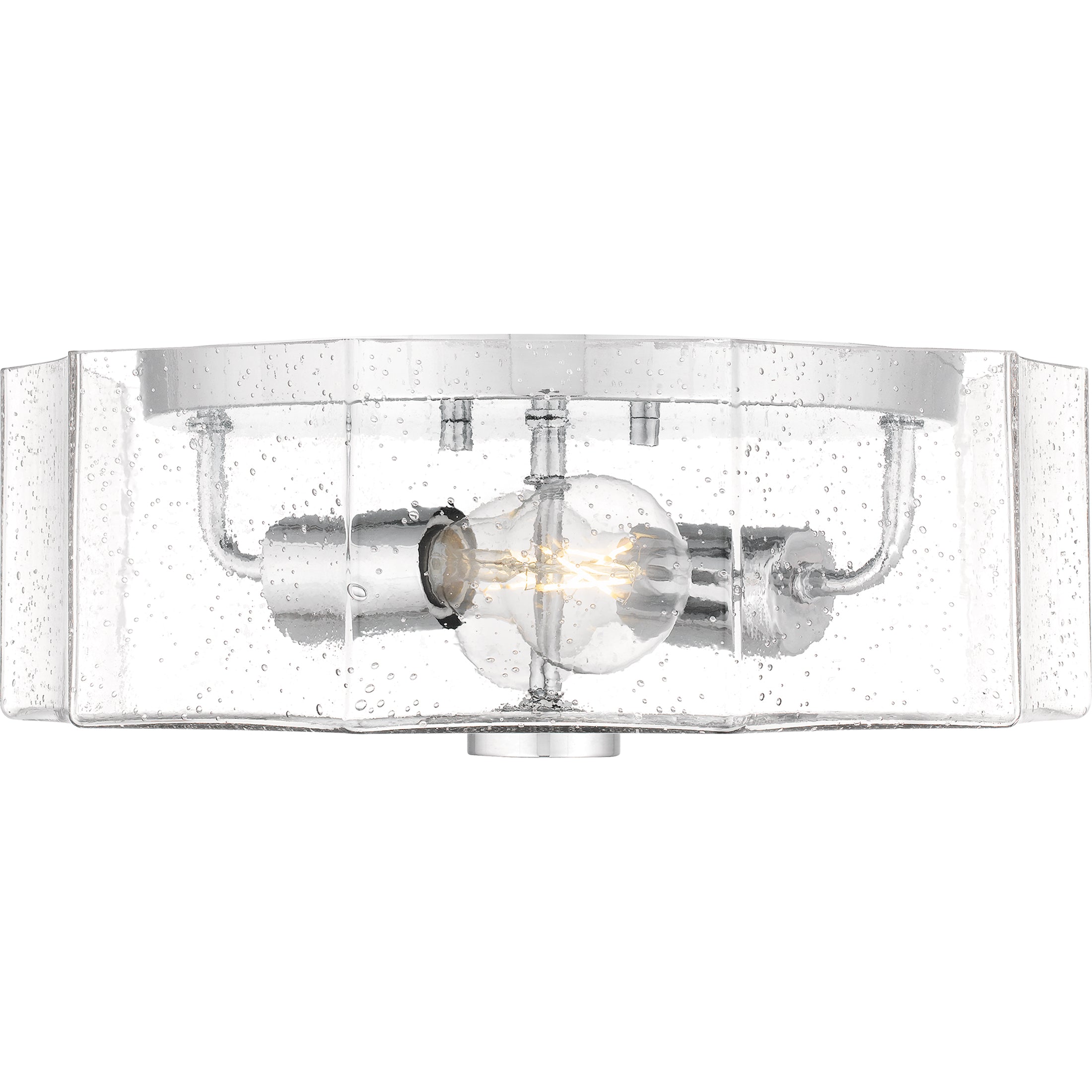 Quoizel Kaplan stropní svítídlo Polished Chrome sklo