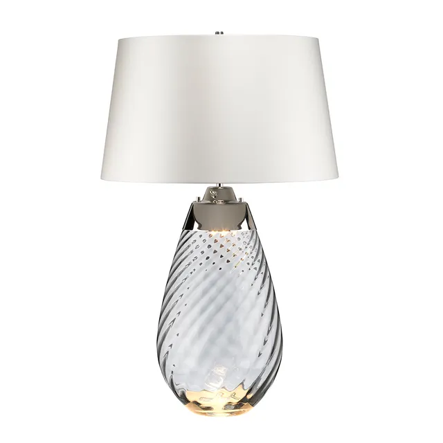 Gilded Nola Lena stolní lampa kouřová velká