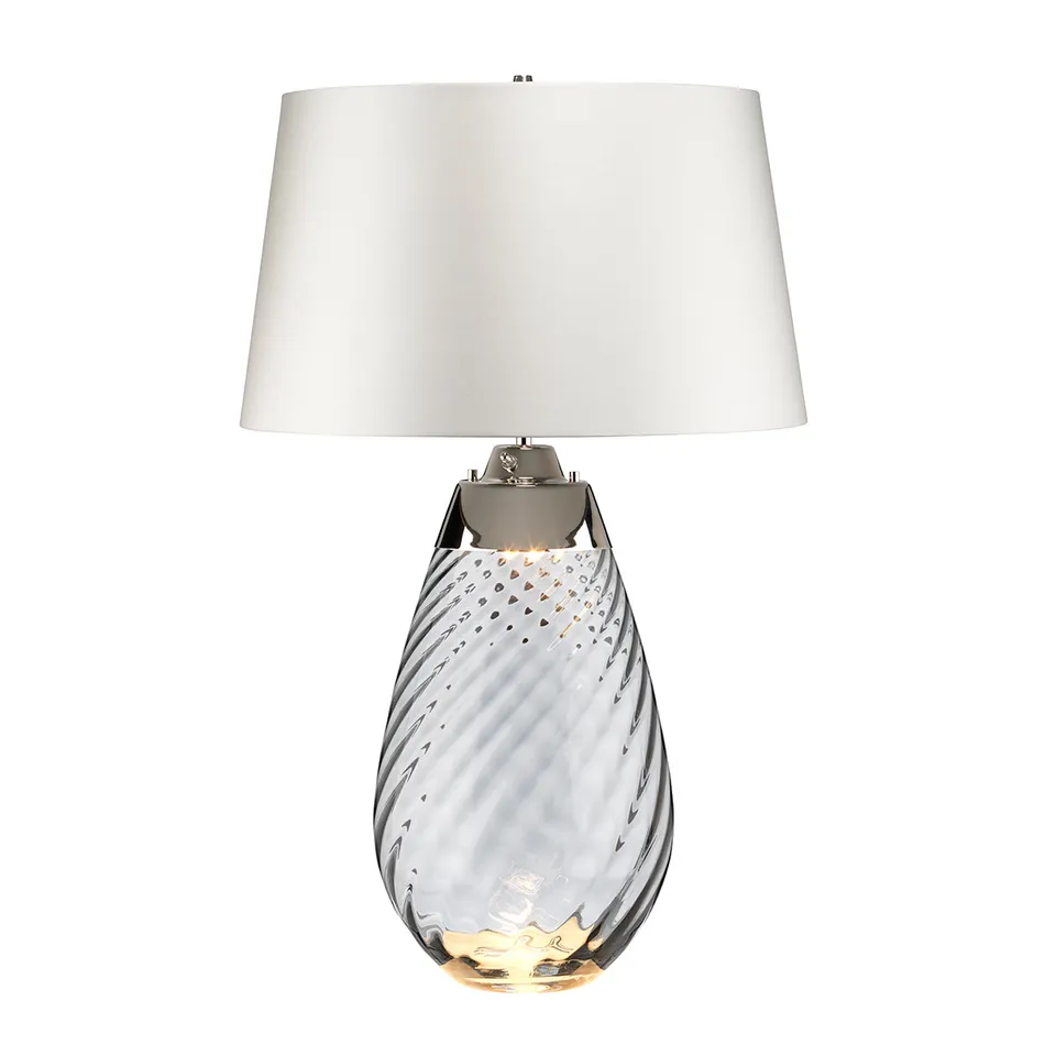 Gilded Nola Lena stolní lampa kouřová velká