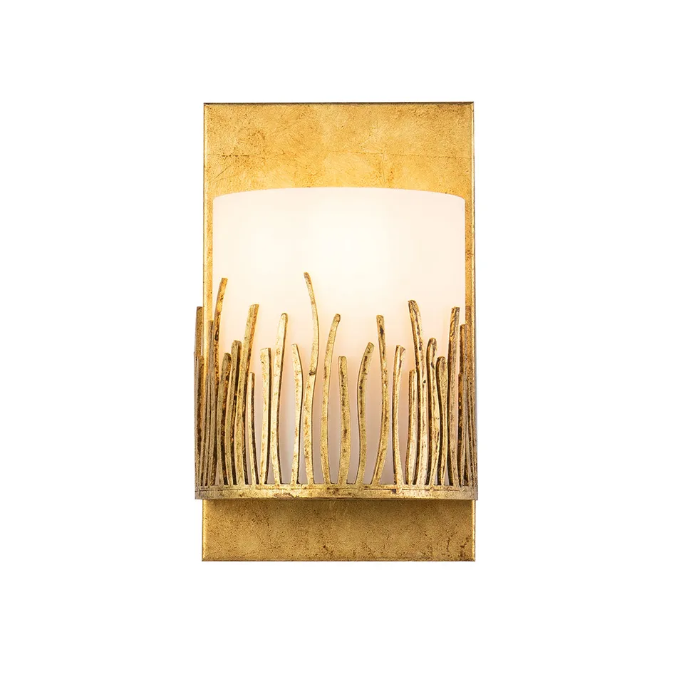Gilded Nola Sawgrass 1 Light Wall Sconce In Distressed Gold nástěnné