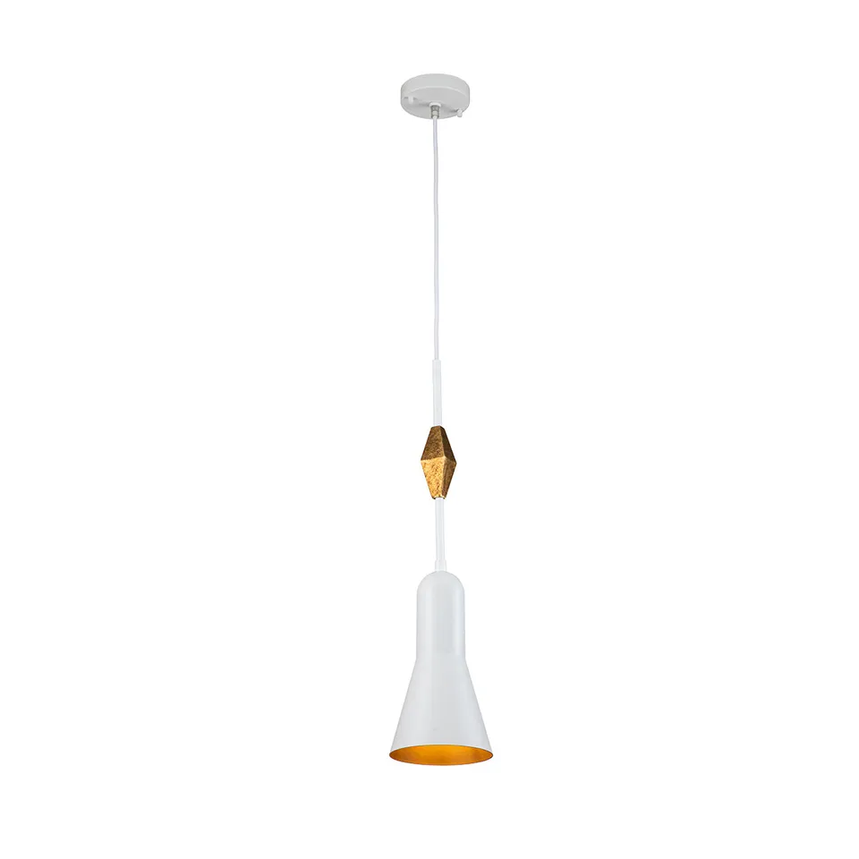 Gilded Nola Bijou Small White závěsné svítídlo bílé