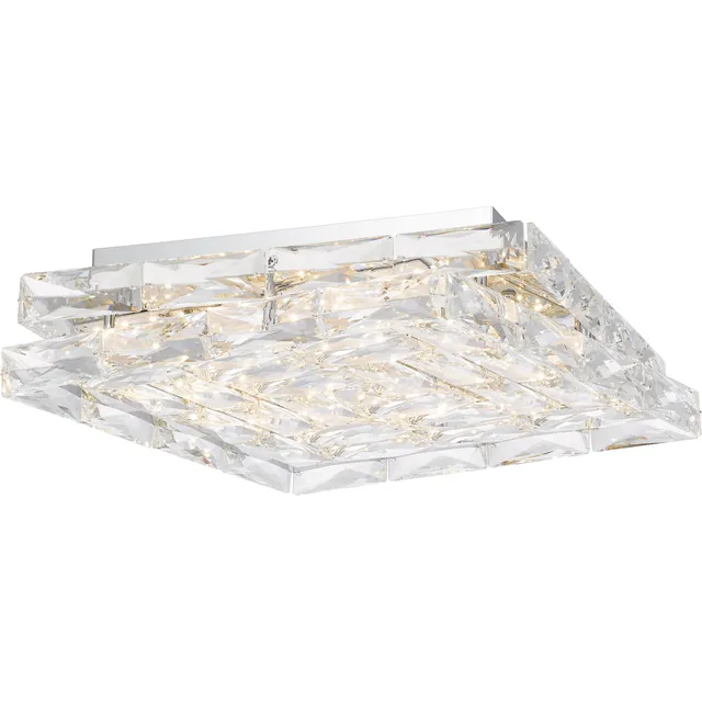 Quoizel Milania Flush Mount stropní světlo chrom LED krystal
