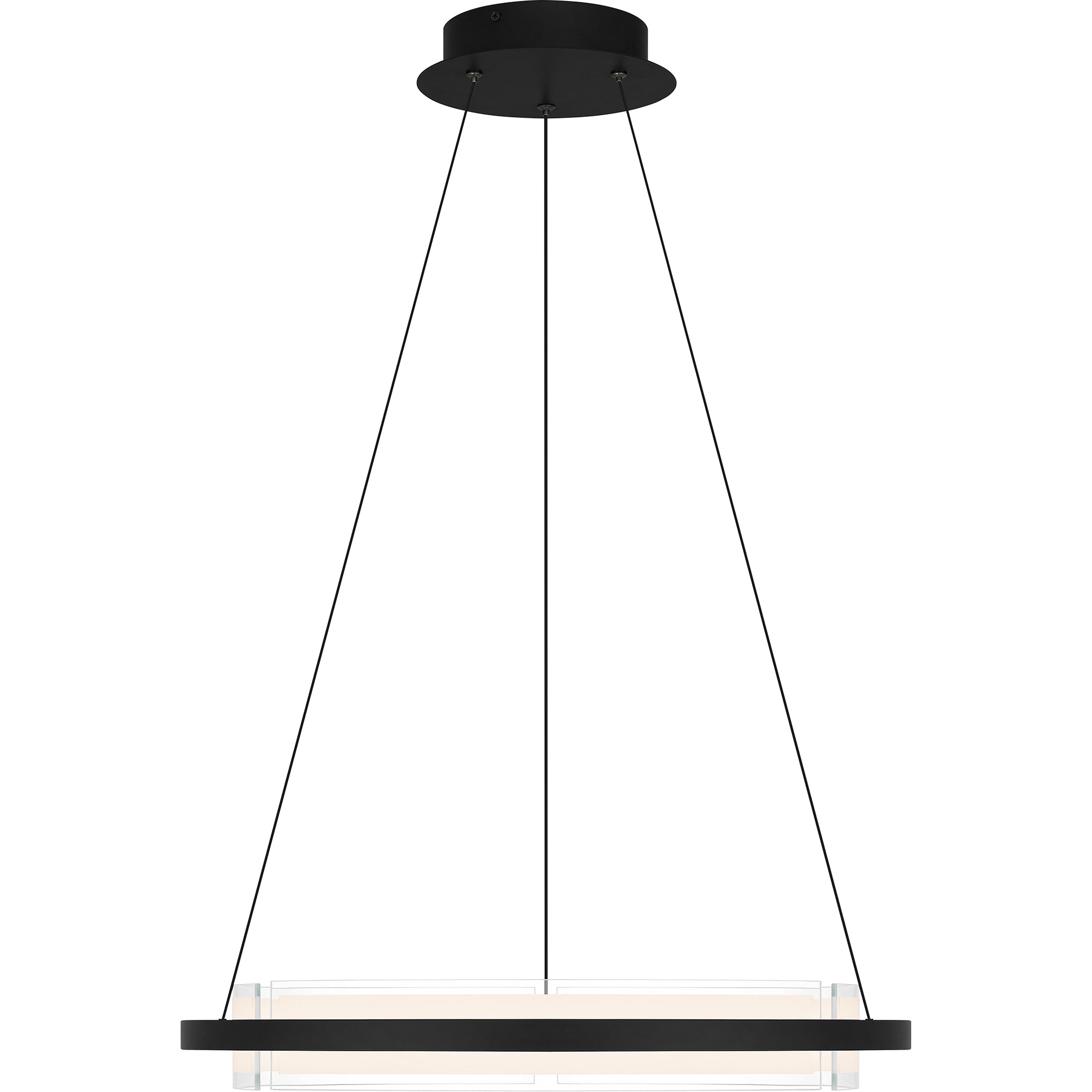 Quoizel Malik Pendant závěsné svítidlo černé LED