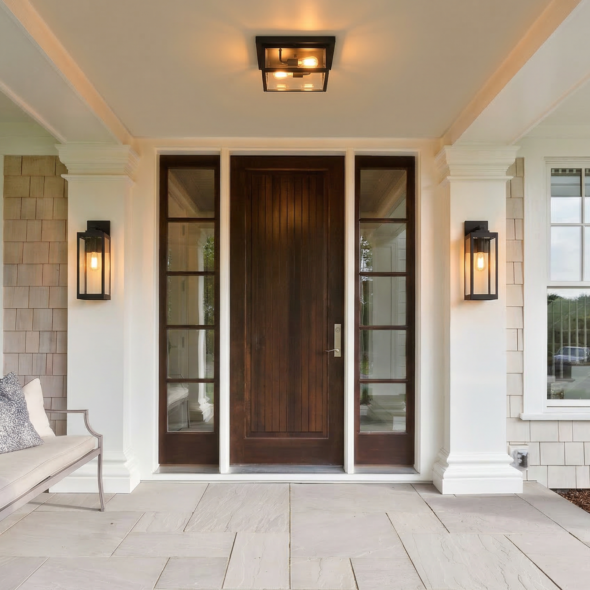 Quoizel Westover Outdoor Flush Mount venkovní černá