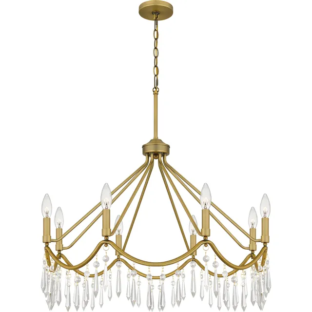 Quoizel Airedale Chandelier lustr mosazná