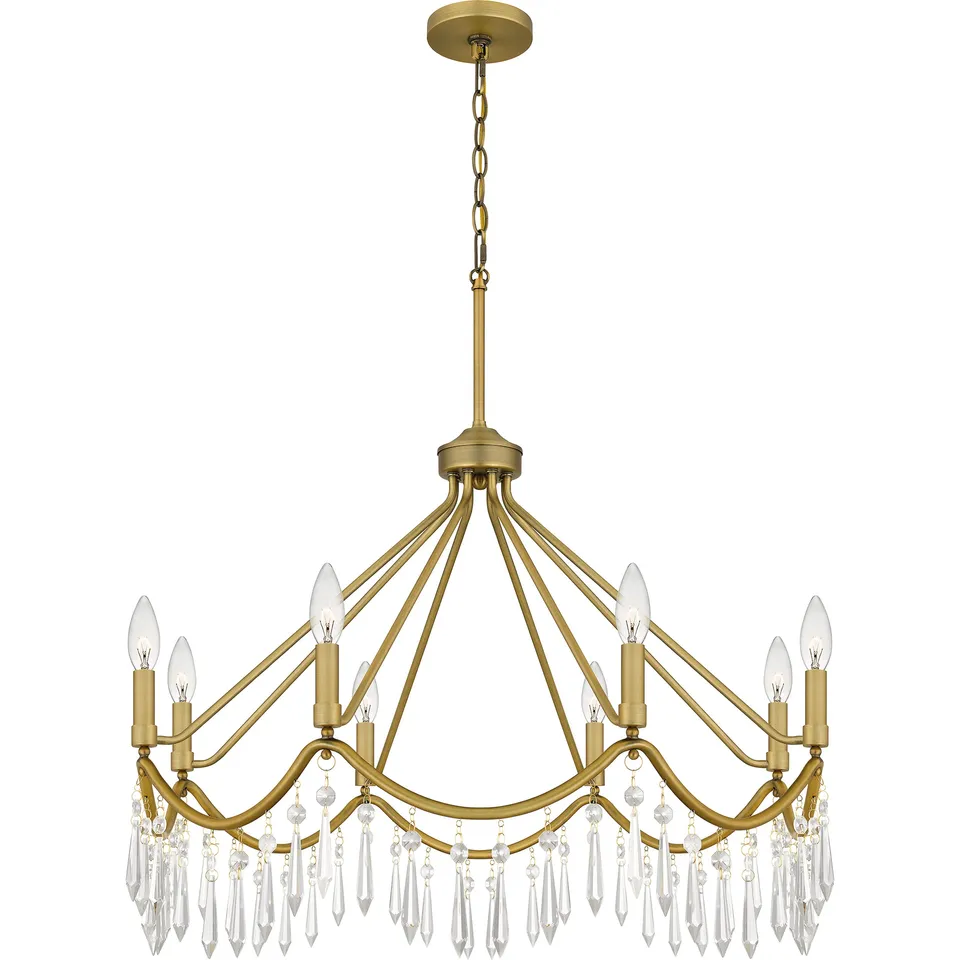 Quoizel Airedale Chandelier lustr mosazná
