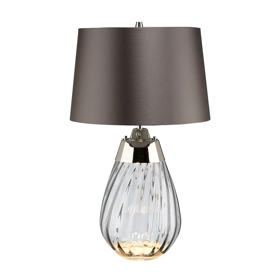 Gilded Nola Lena malá stolní lampa smoke brown