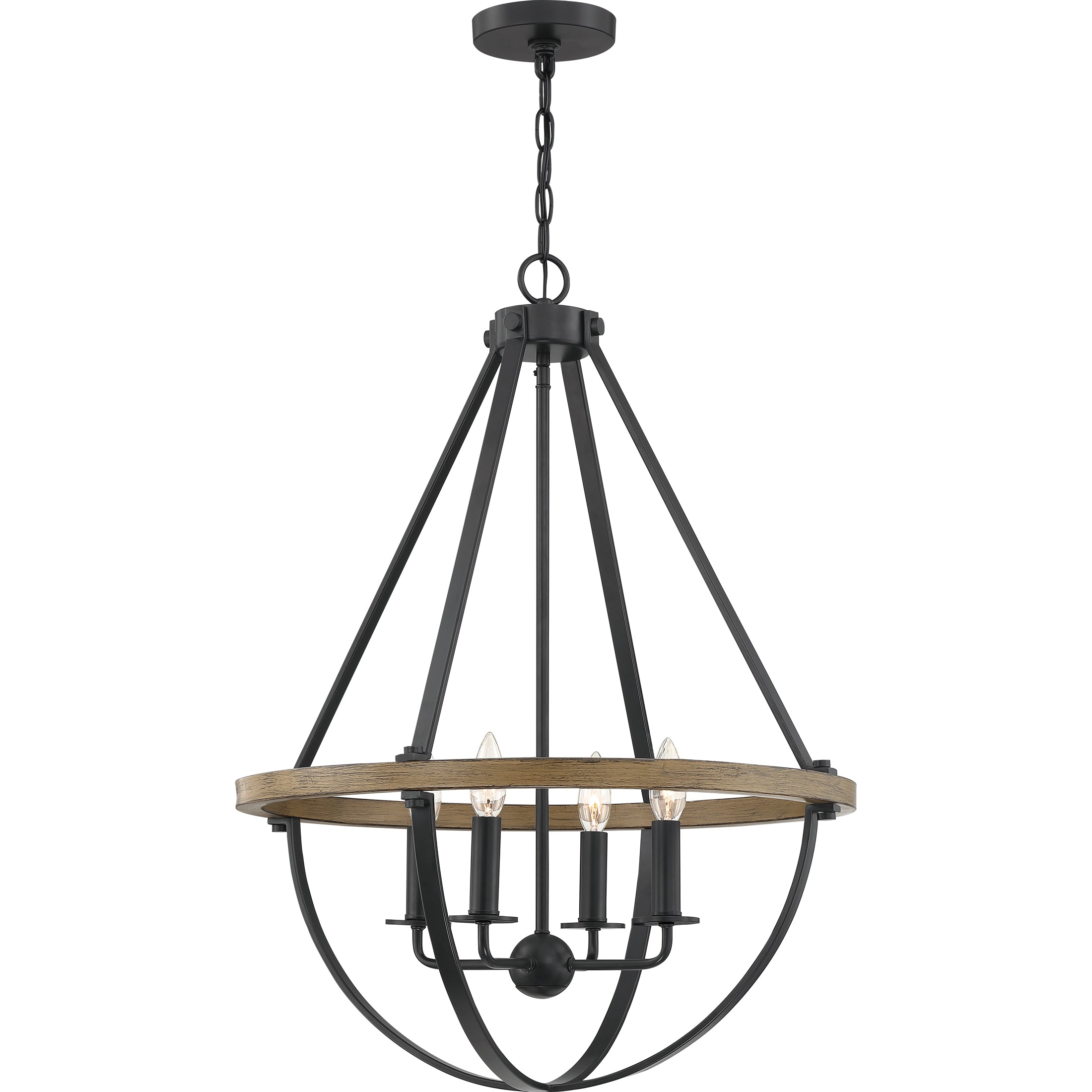 Quoizel Bartlett Pendant závěsné svítidlo černá 16"