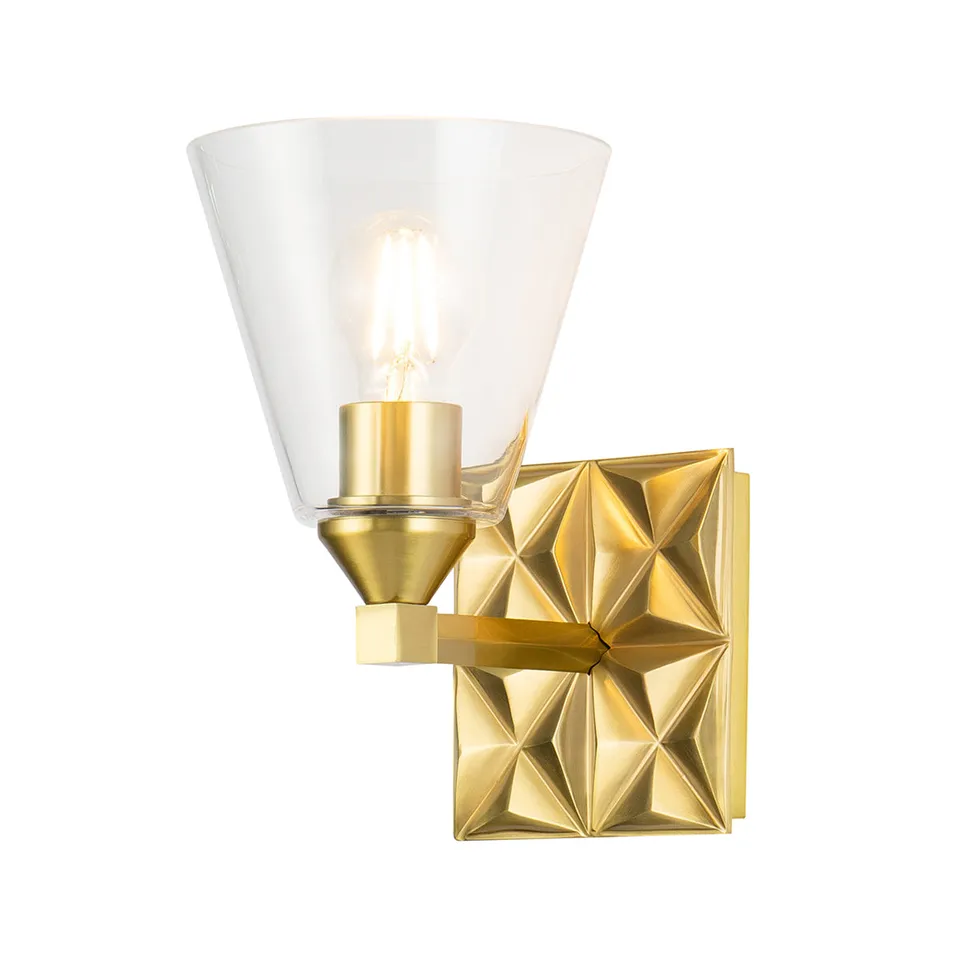 Gilded Nola Alpha 1 Light koupelnové svítídlo stará mosaz