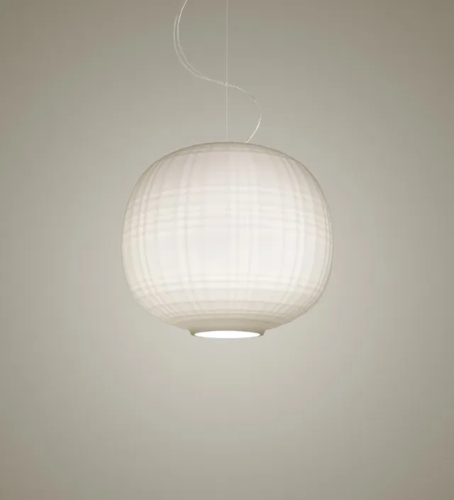 Foscarini Tartan závěsné svítidlo skleněné