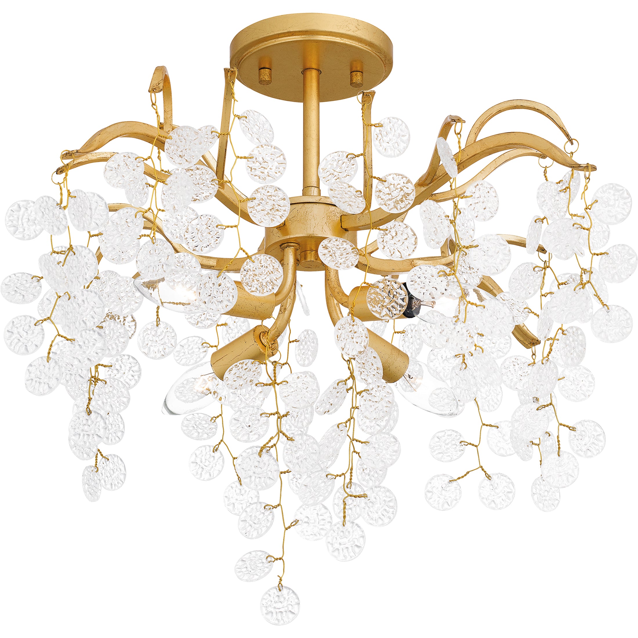 Quoizel Maple stropní svítidlo 29" gold leaf