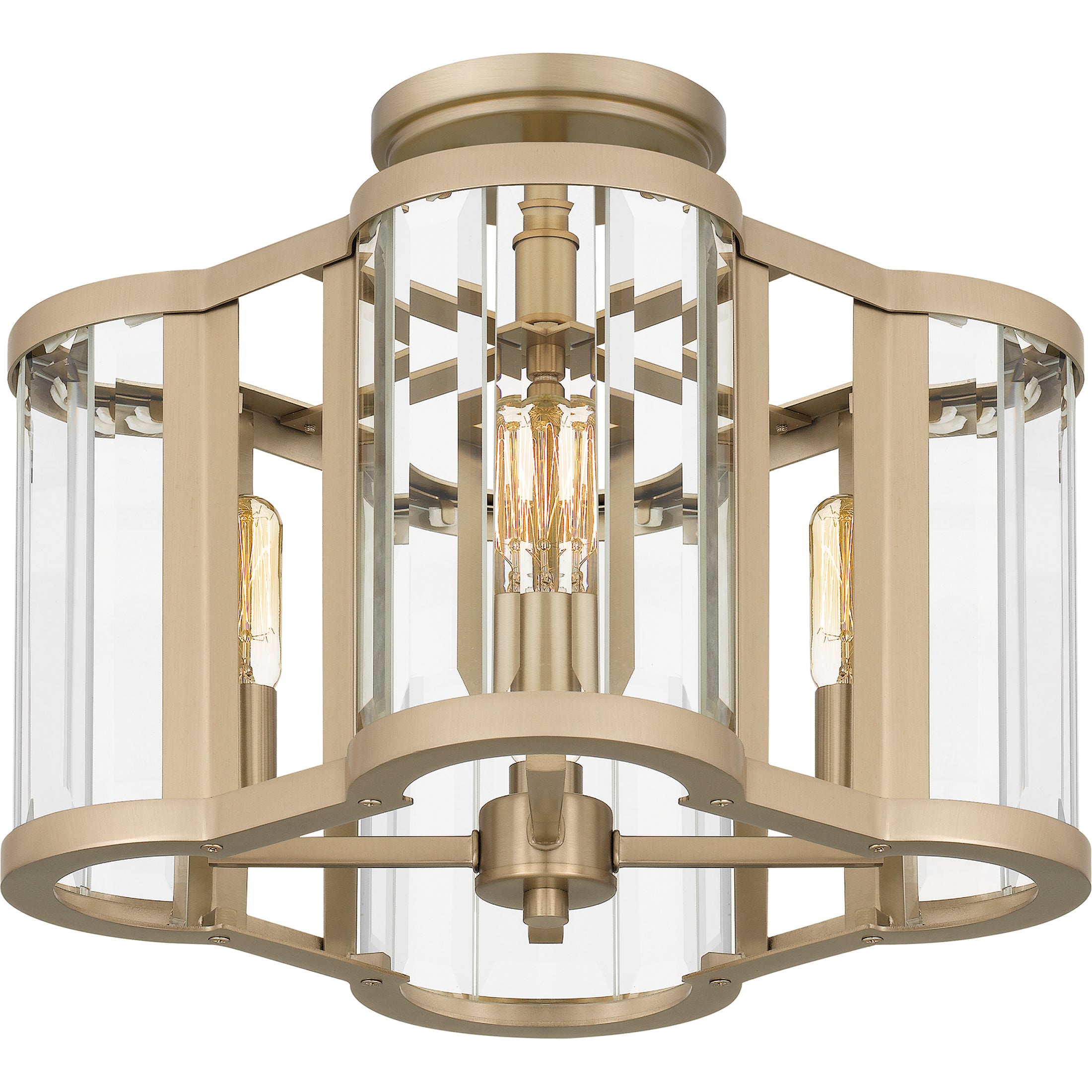 Quoizel Renee Semi-Flush stropní svítidlo bronzová zlatá