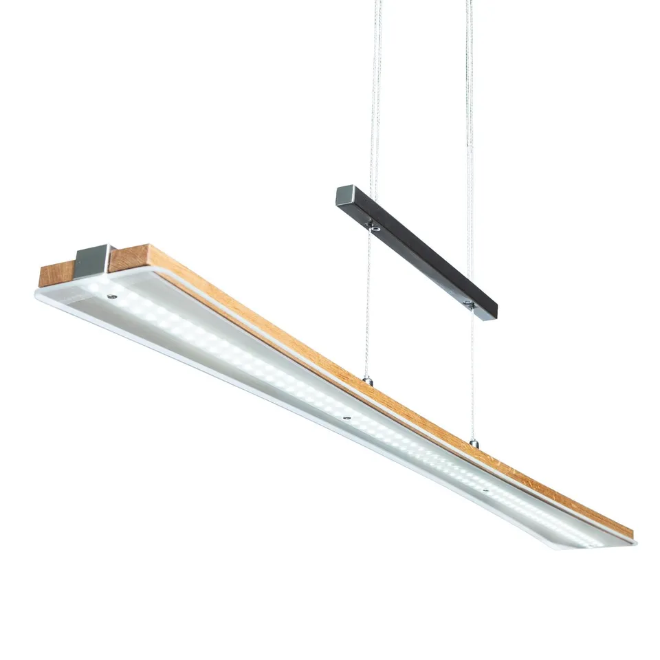 Elobra Panama závěsné LED světlo dub 100 cm dotykové
