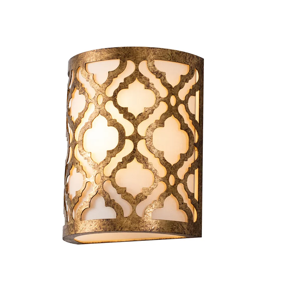 Gilded Nola Arabella 1 Light nástěnné svítidlo zlaté