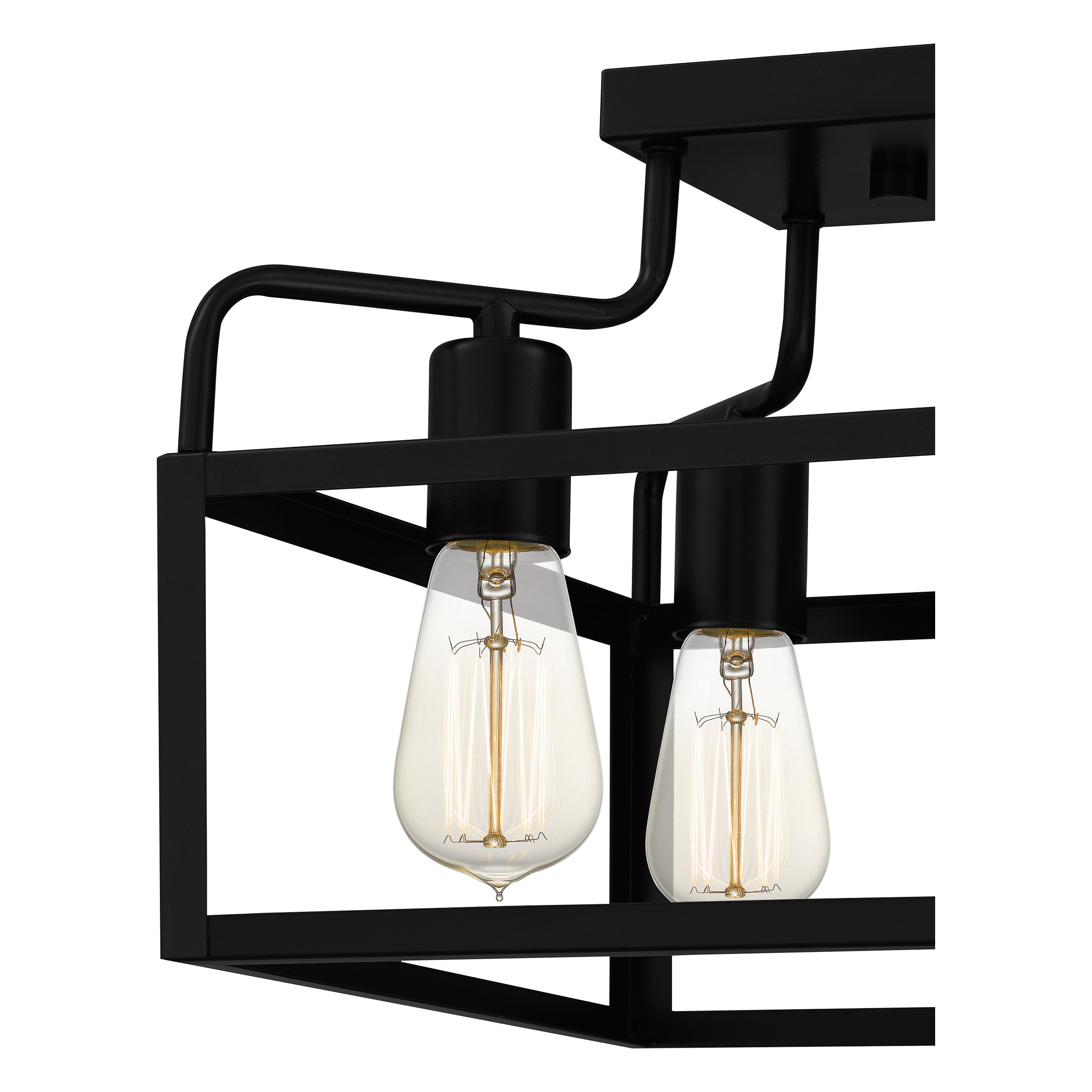 Quoizel Paulsen Semi-Flush stropní svítídlo černé