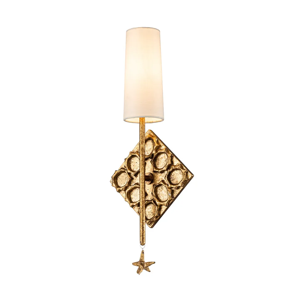 Gilded Nola Star 1 Light nástěnné svítídlo zlaté