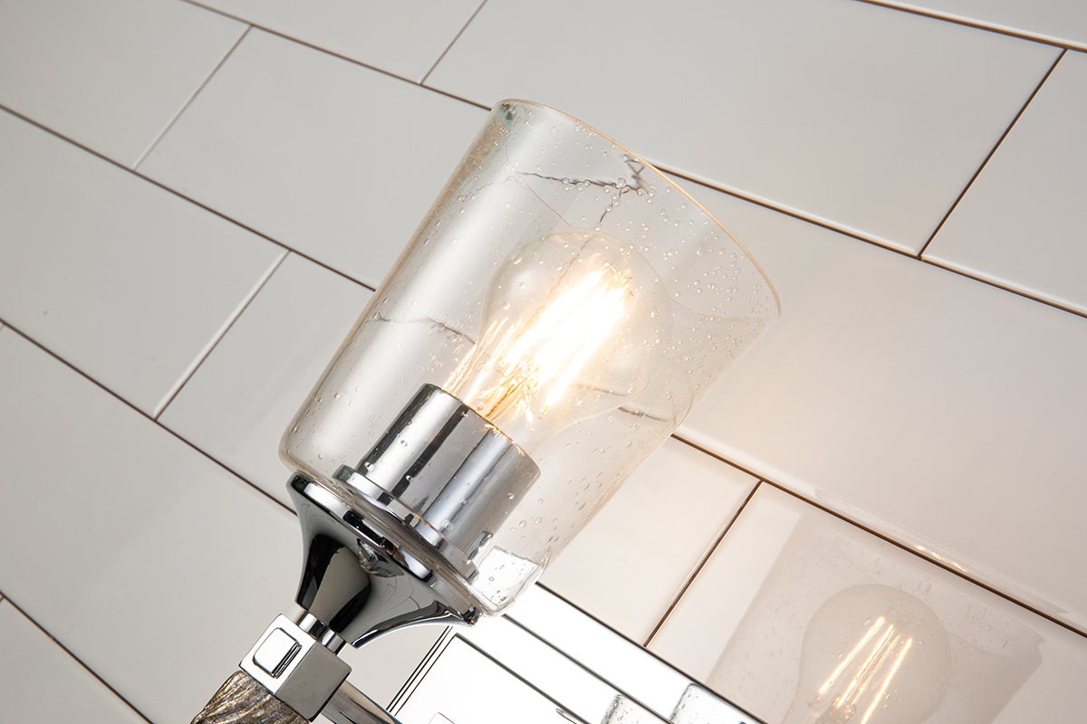 Gilded Nola Vetiver 1 Light koupelnové svítidlo se sklem