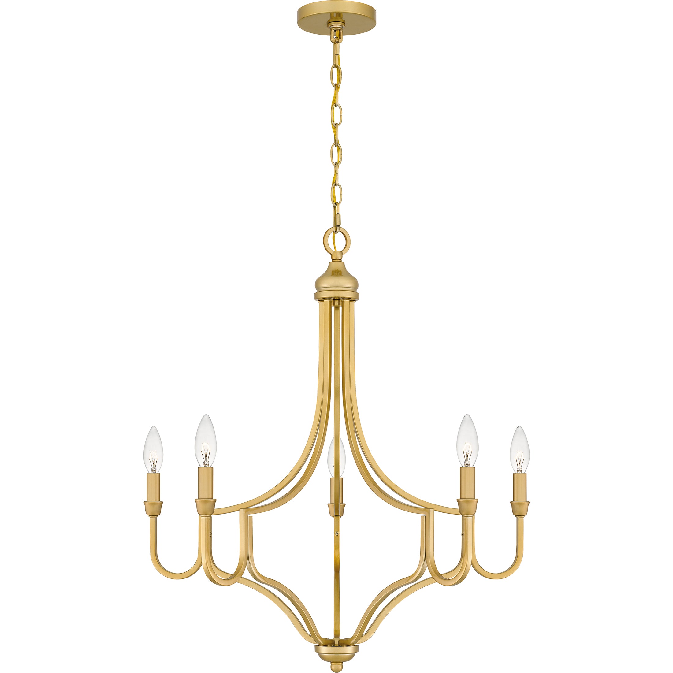 Quoizel Mabel Chandelier lustr světle zlatá