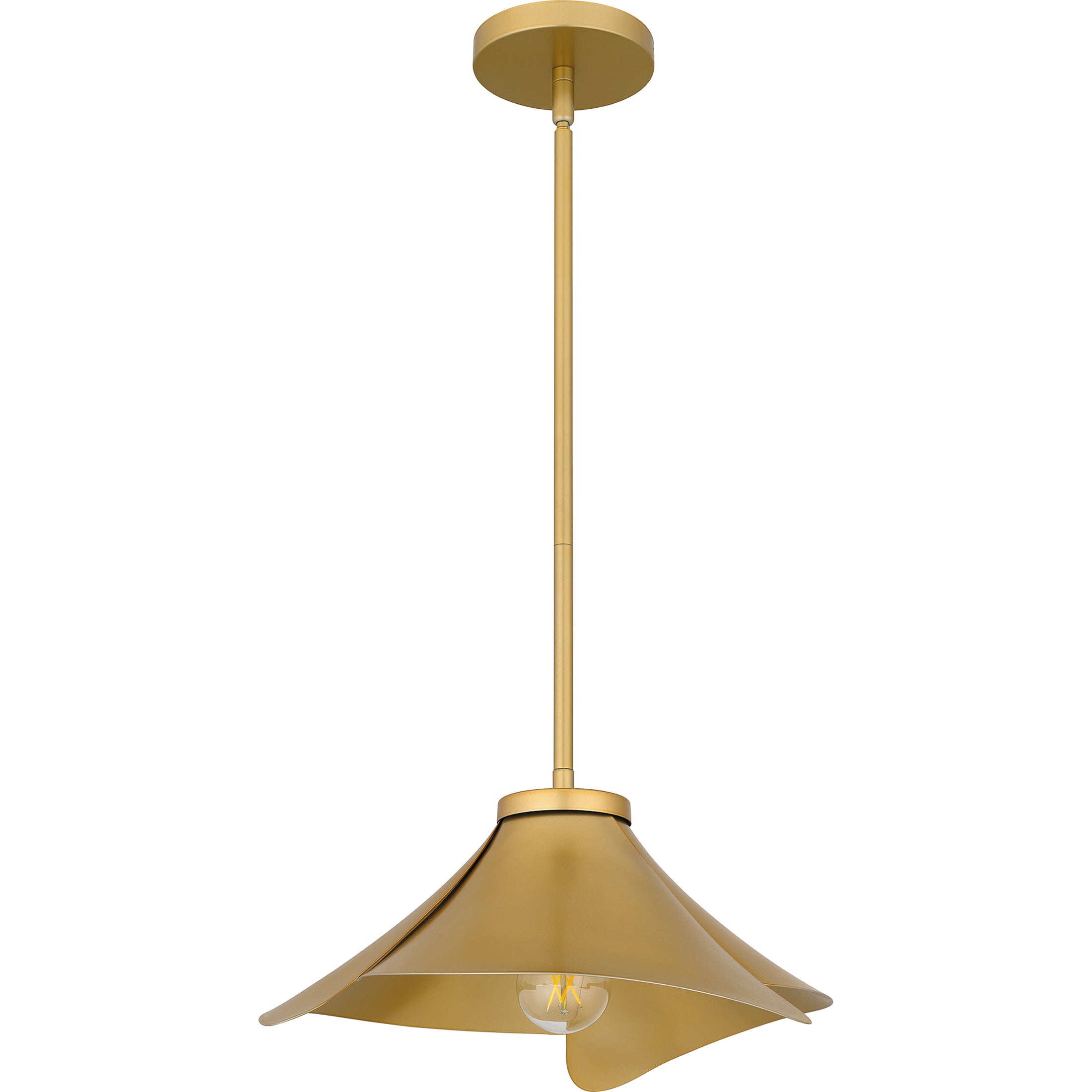 Quoizel Wisp závěsná lampa matná černá zlatá