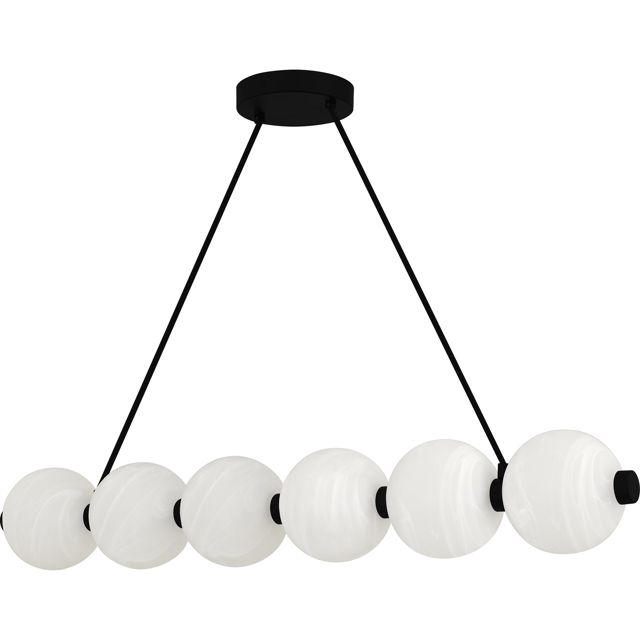 Quoizel Clarendon LED ostrůvkový lustr Matte Black