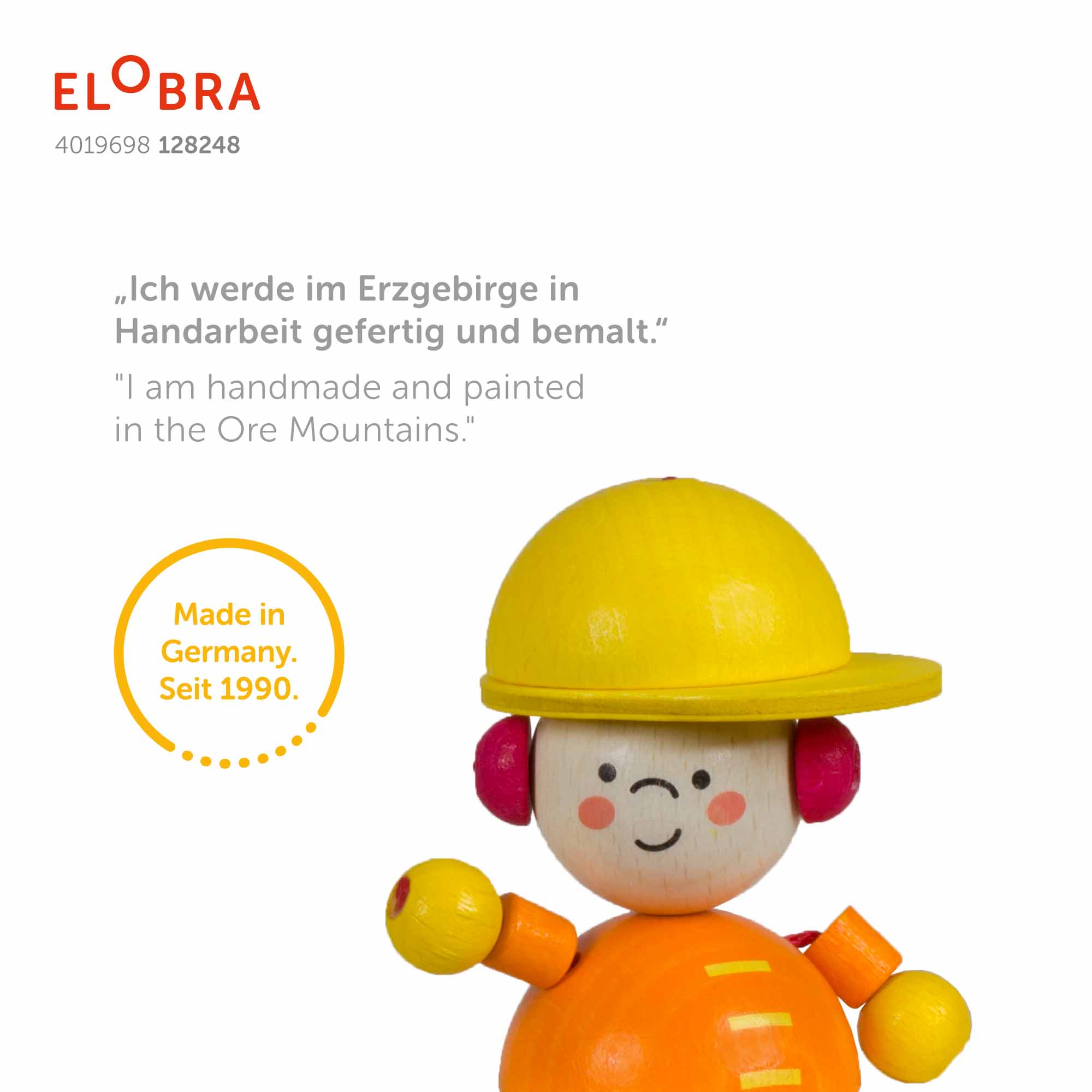 Elobra Bagger Bodo závěsný lustr žlutý do dětského pokoje