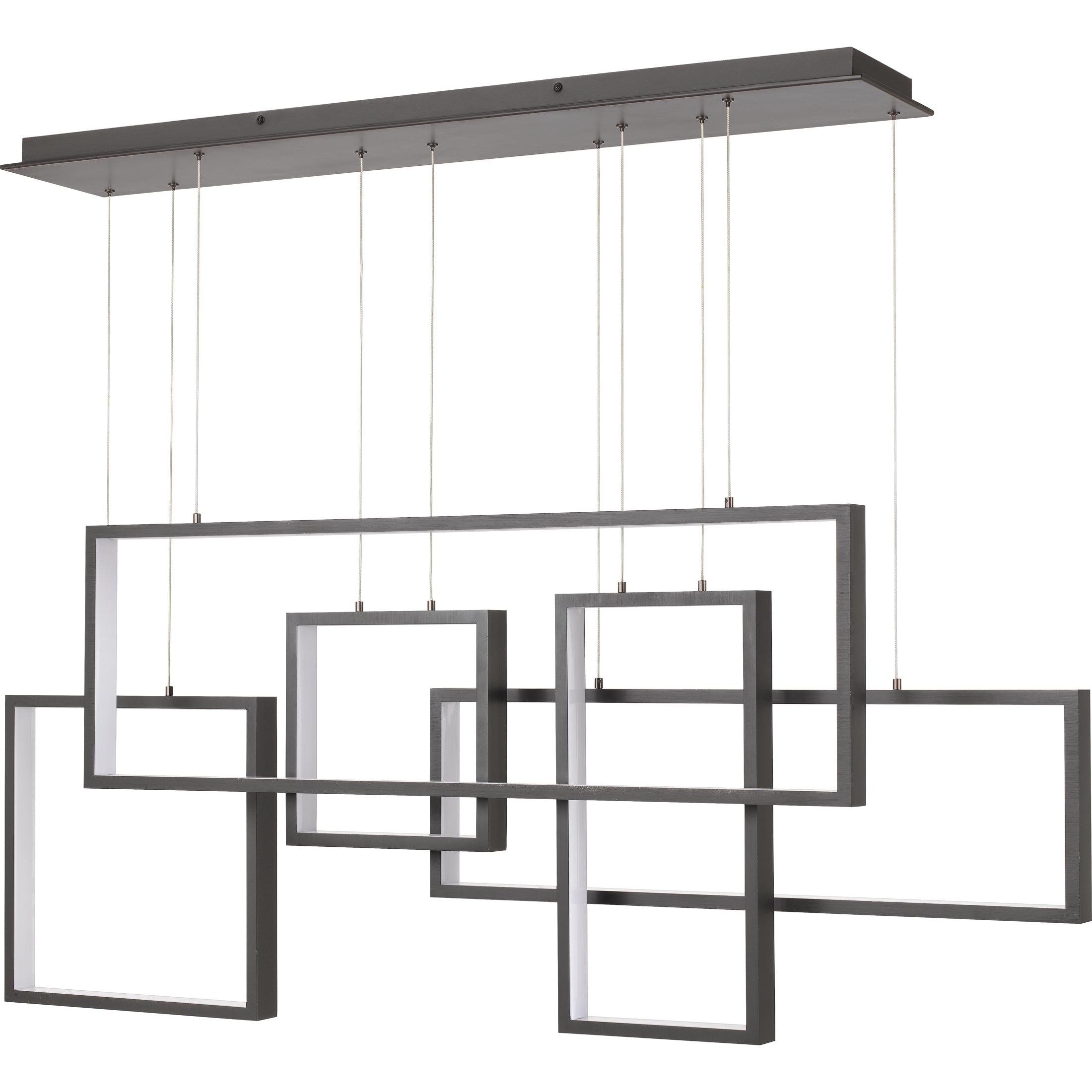 Quoizel Canvas Island Light lineární lustr bronzový LED