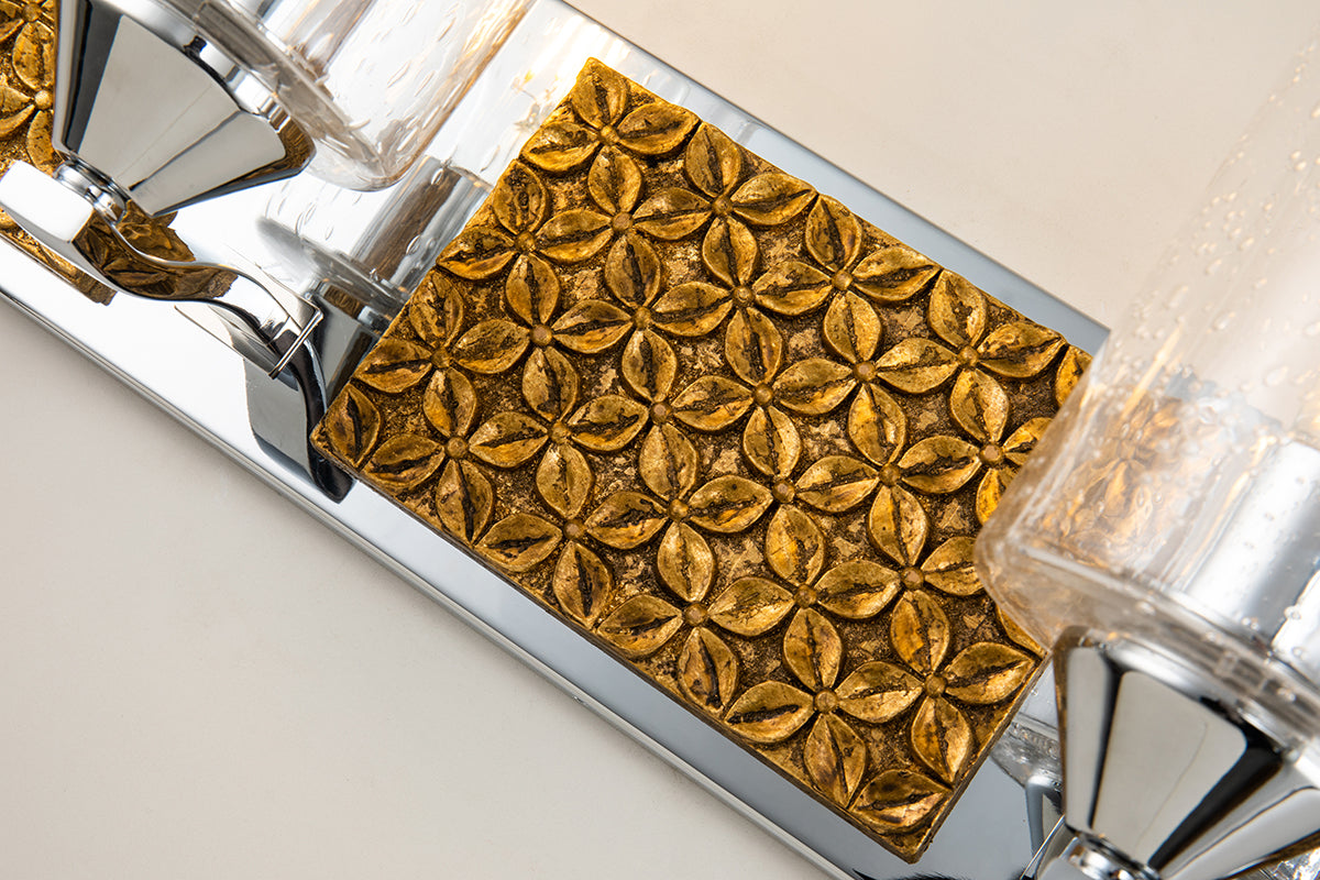 Gilded Nola Arcadia 4 Light Bath Bar koupelnové svítidlo sklo