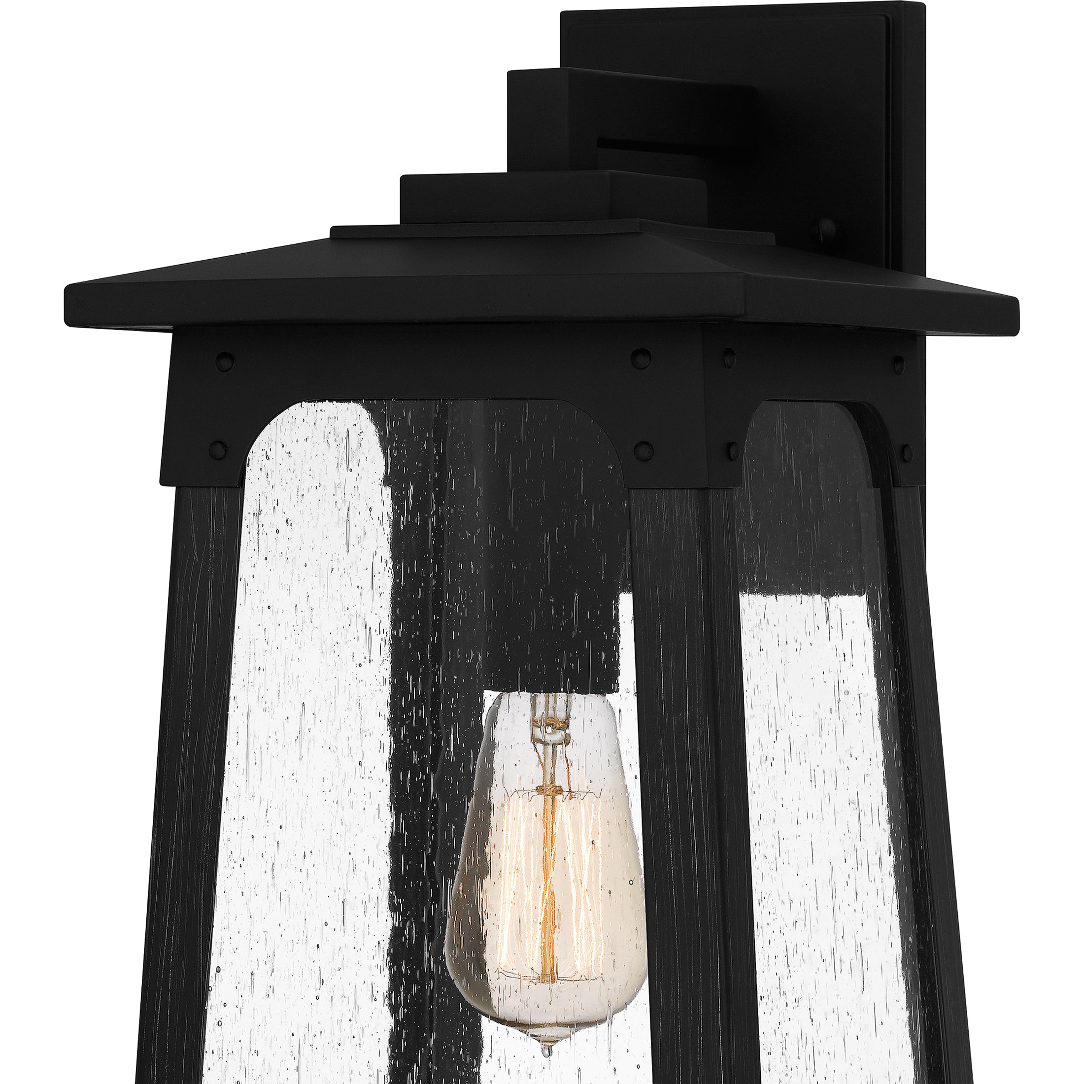 Quoizel Drescher venkovní nástěnná lampa 32 cm černá