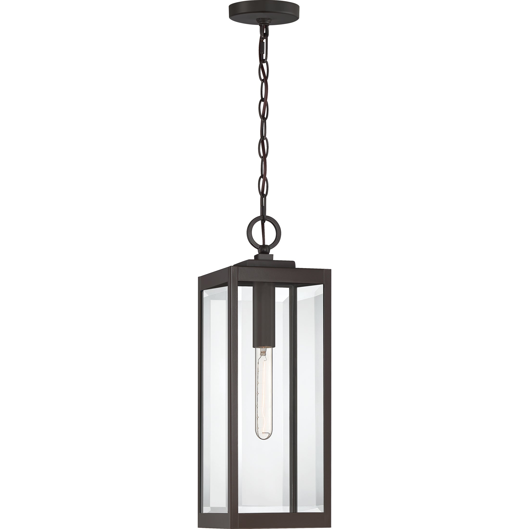 Quoizel Westover závěsná lampa earth black ocelová