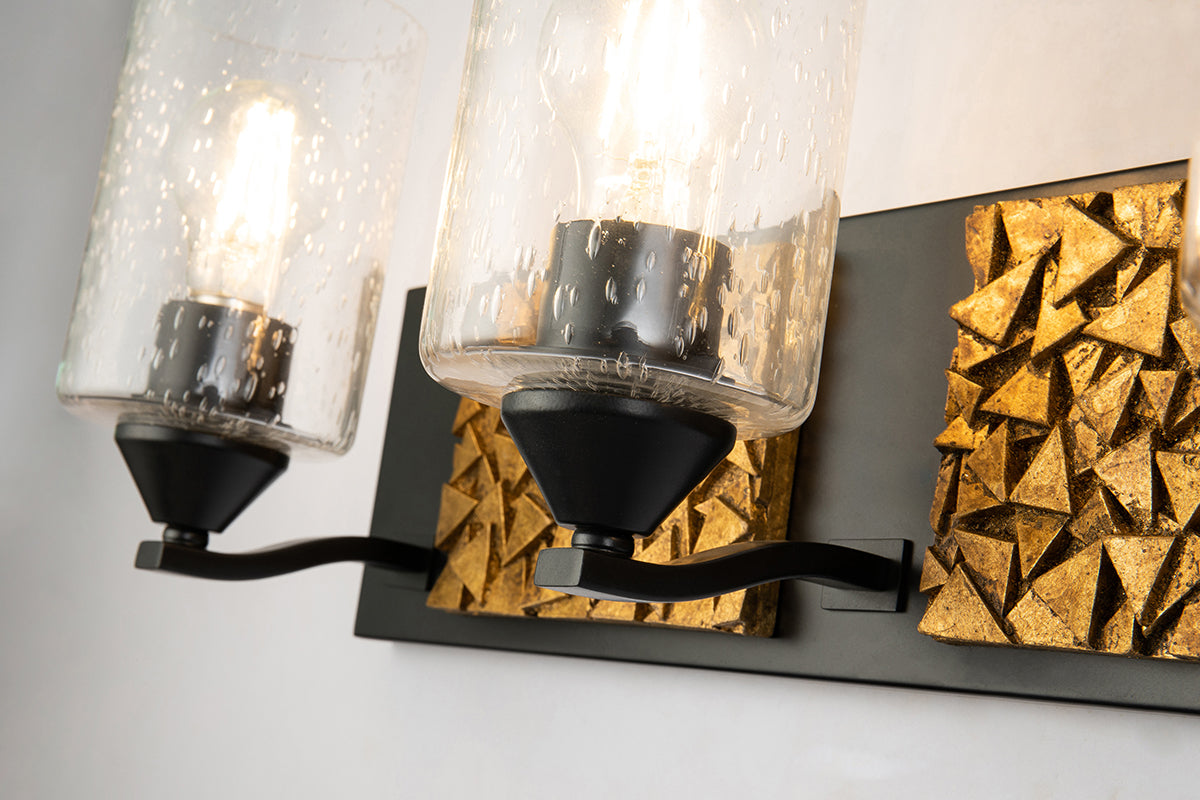 Gilded Nola Bocage 4 Light koupelnové svítidlo černozlaté