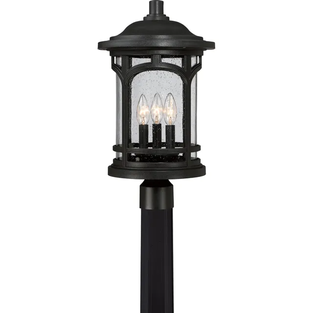 Quoizel Marblehead venkovní sloupová lucerna mystic black