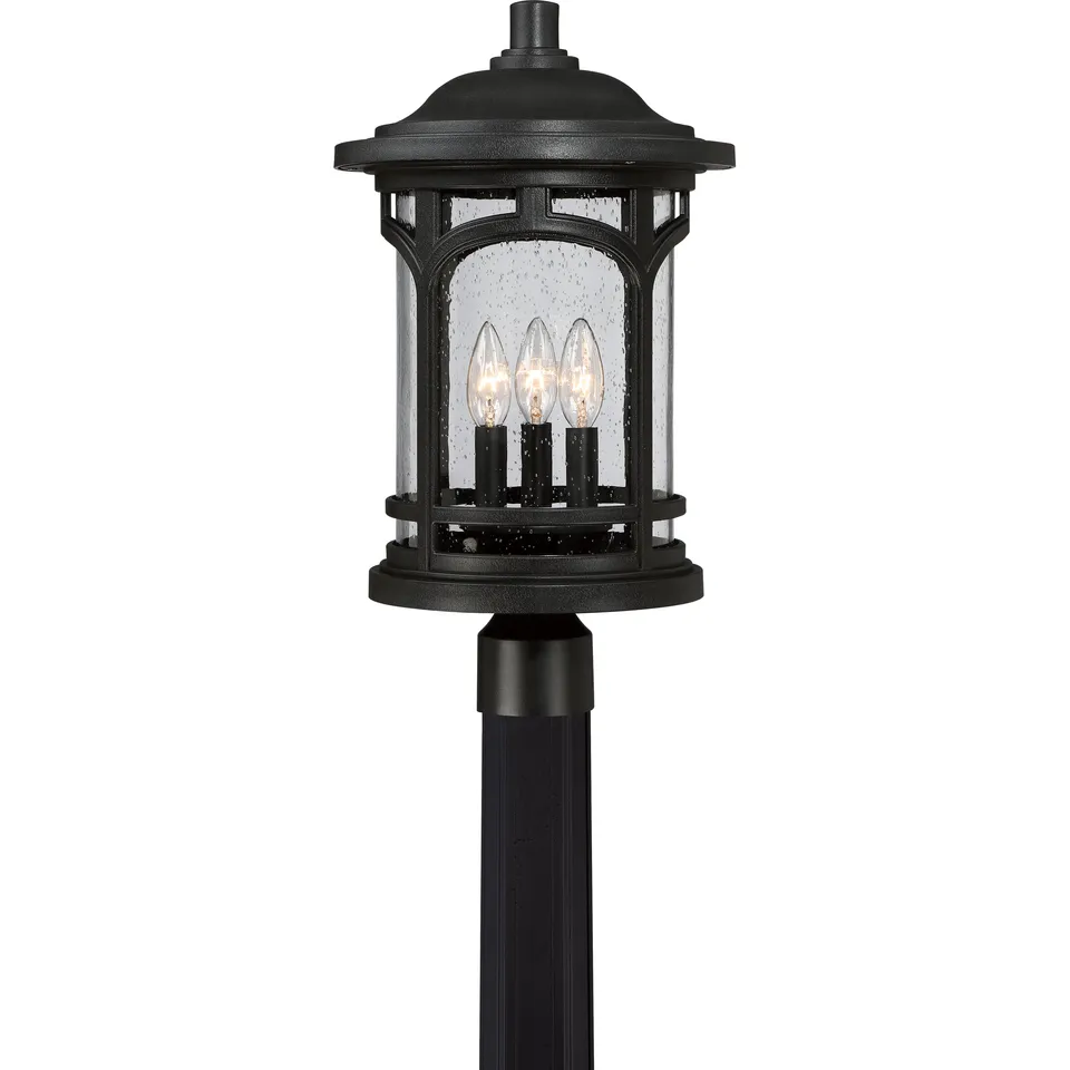 Quoizel Marblehead venkovní sloupová lucerna mystic black