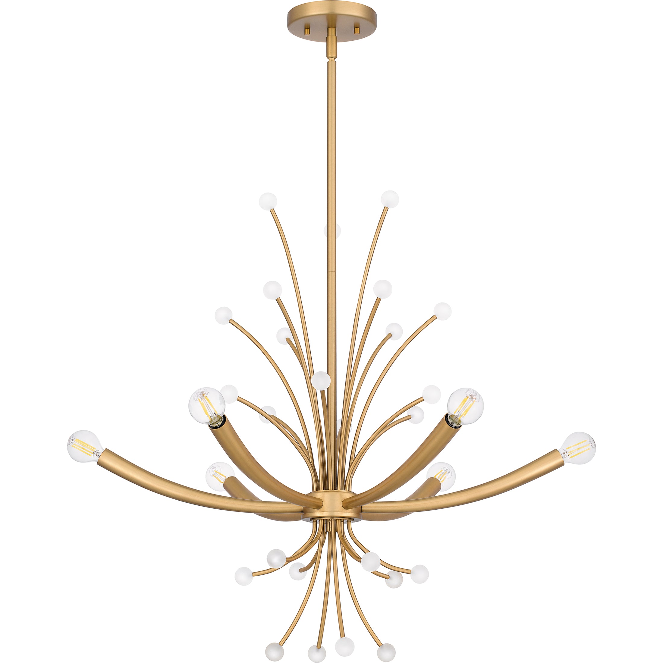 Quoizel Kiera lustr brushed weathered brass