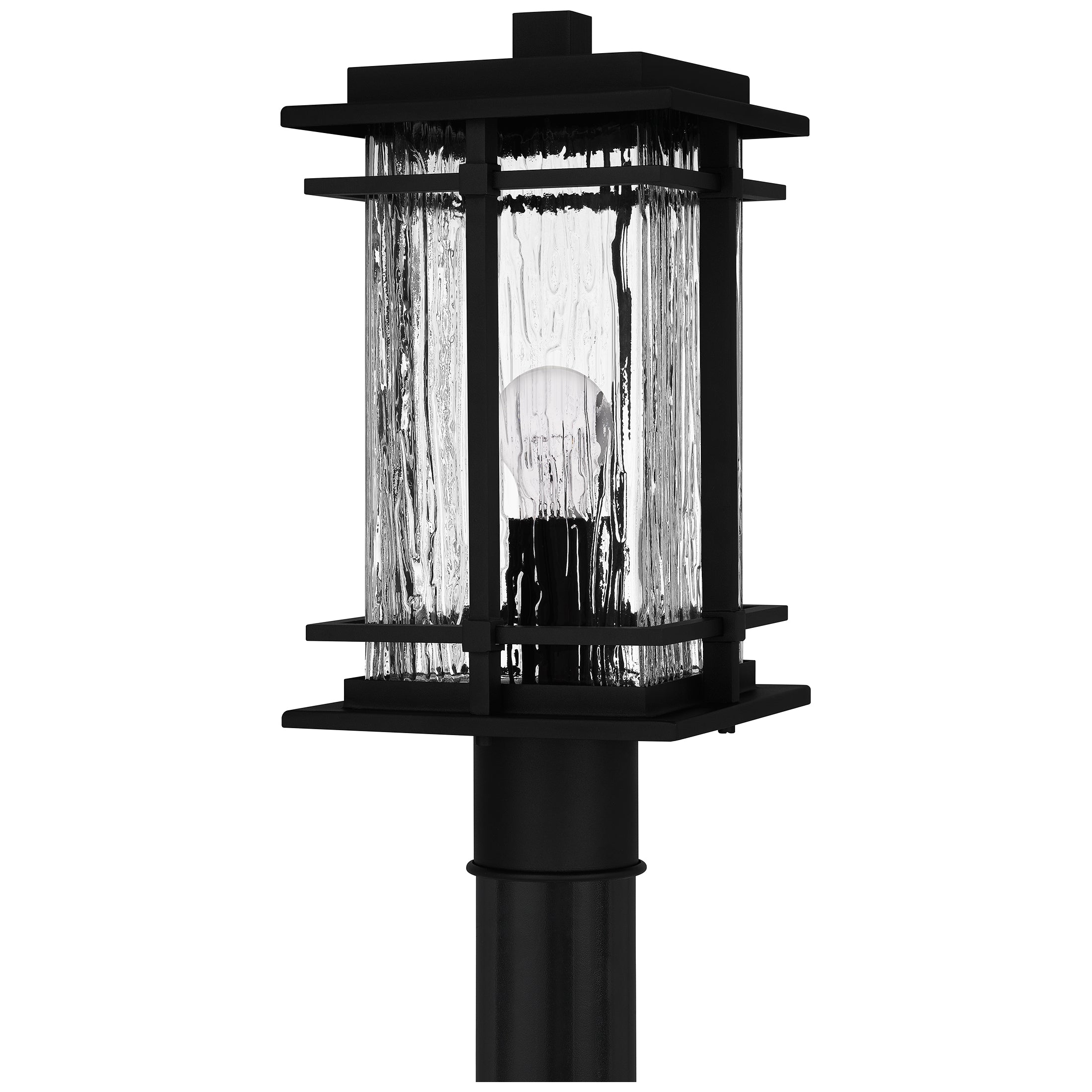 Quoizel McAlister venkovní sloupová lampa Earth Black
