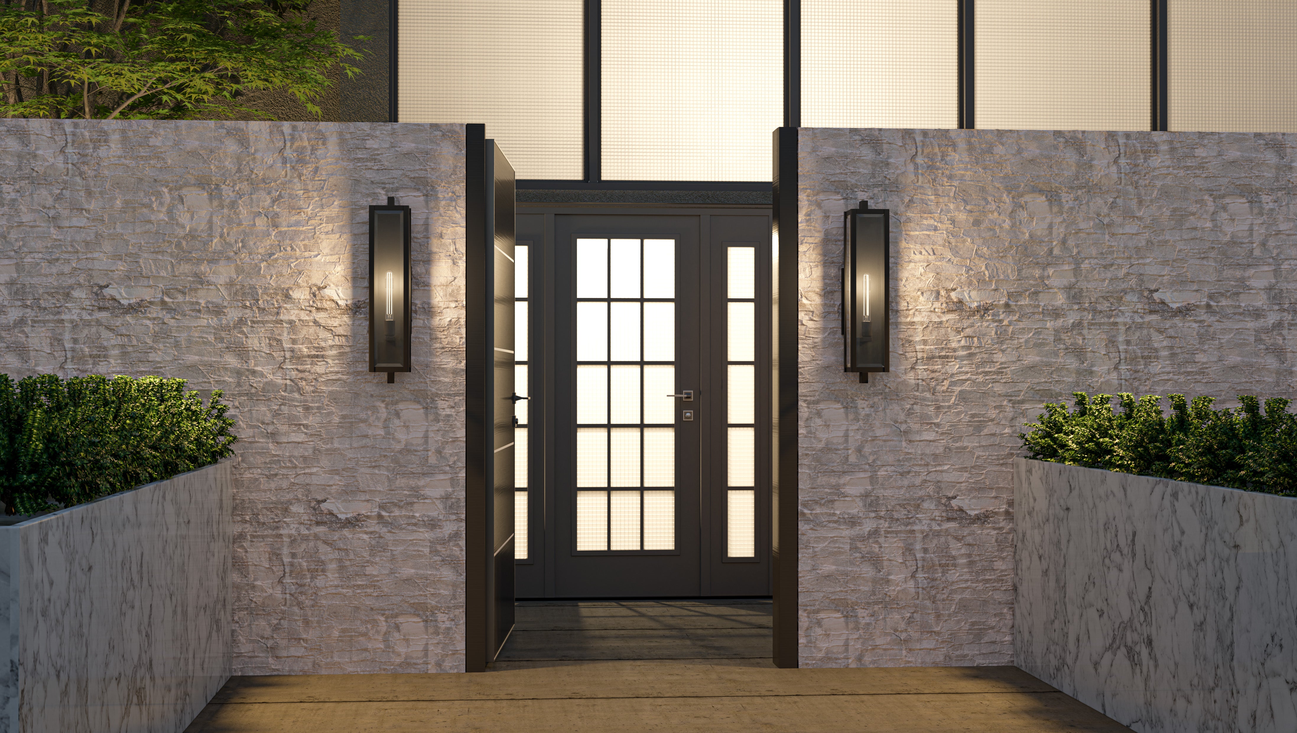 Quoizel Dale Wall Light venkovní svítidlo černá 20"