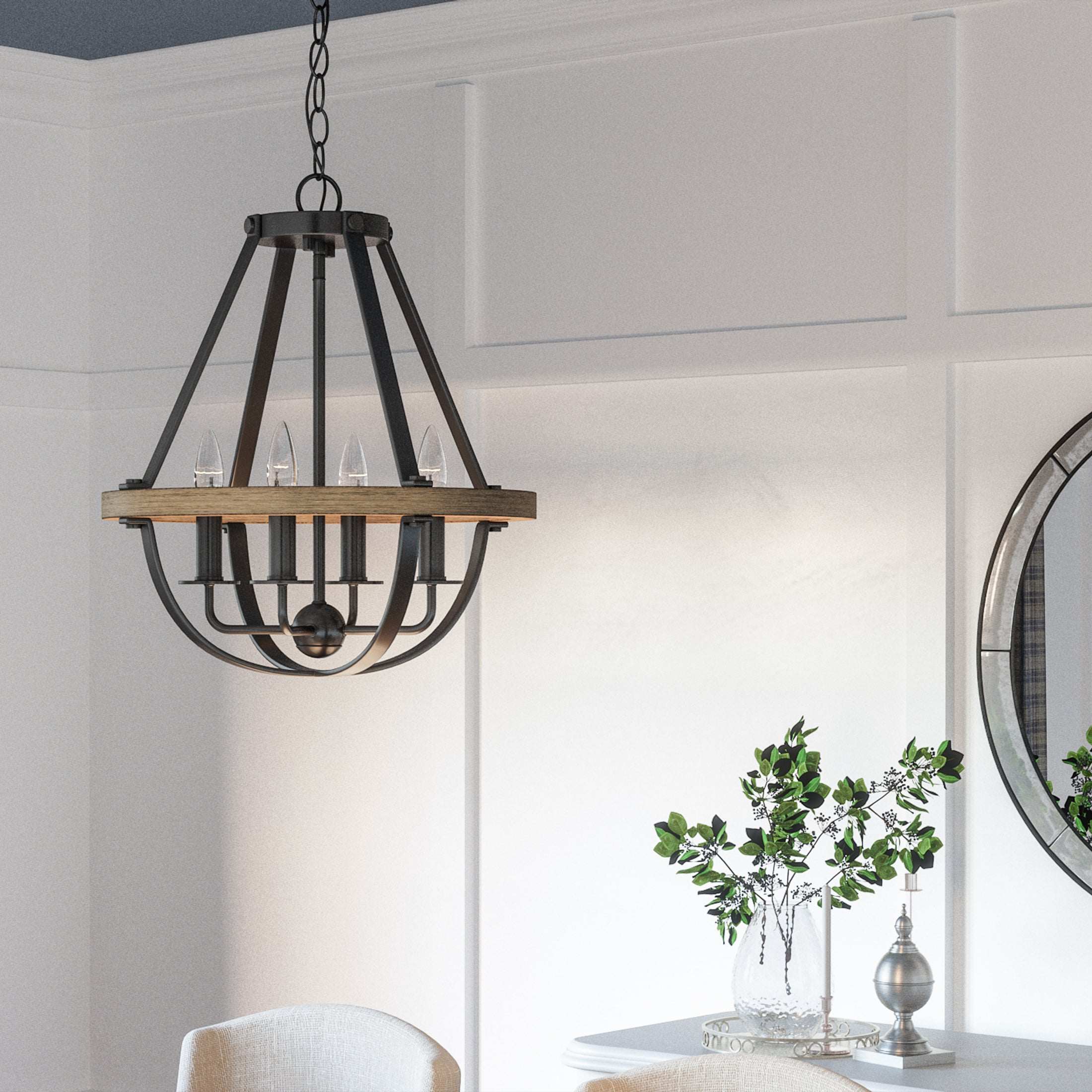 Quoizel Bartlett Pendant závěsné svítidlo černá 16"