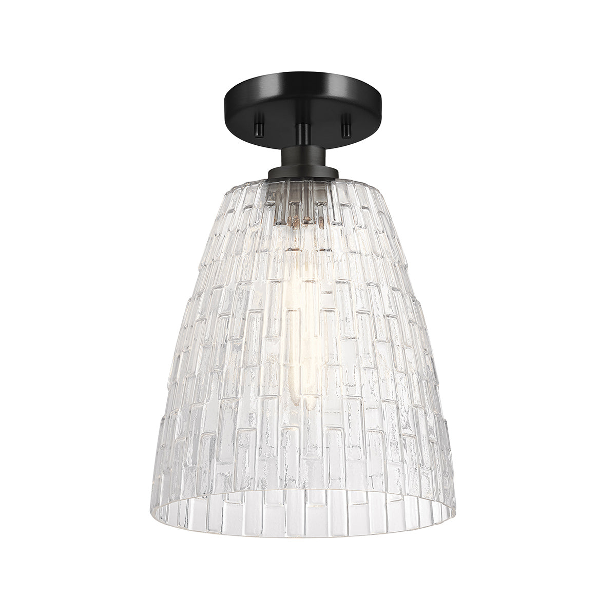 Gilded Nola Windsor Duo-Mount závěsné svítidlo černé