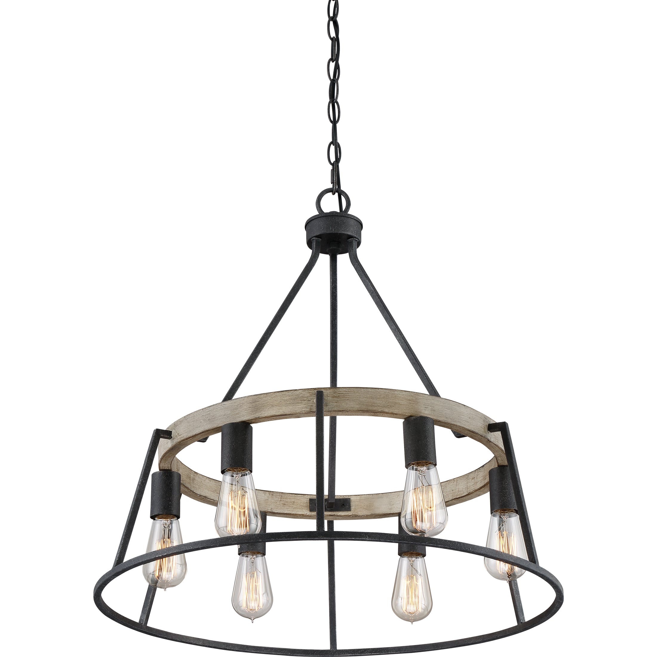 Quoizel Brockton lustr Grey Ash