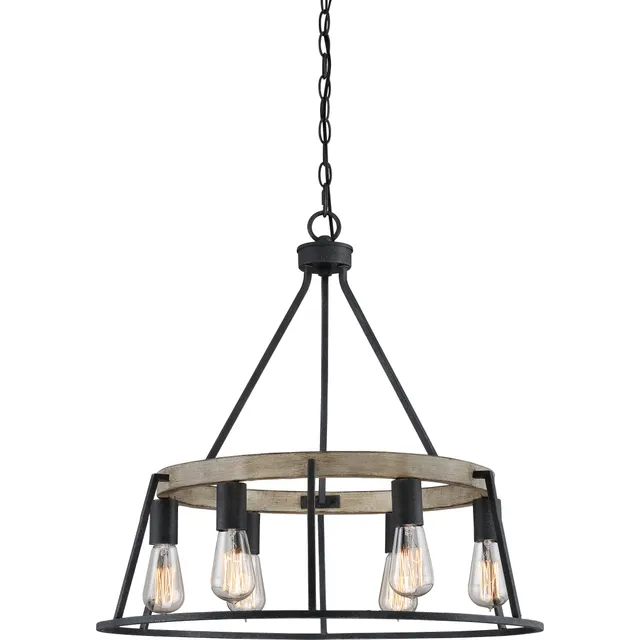 Quoizel Brockton lustr Grey Ash
