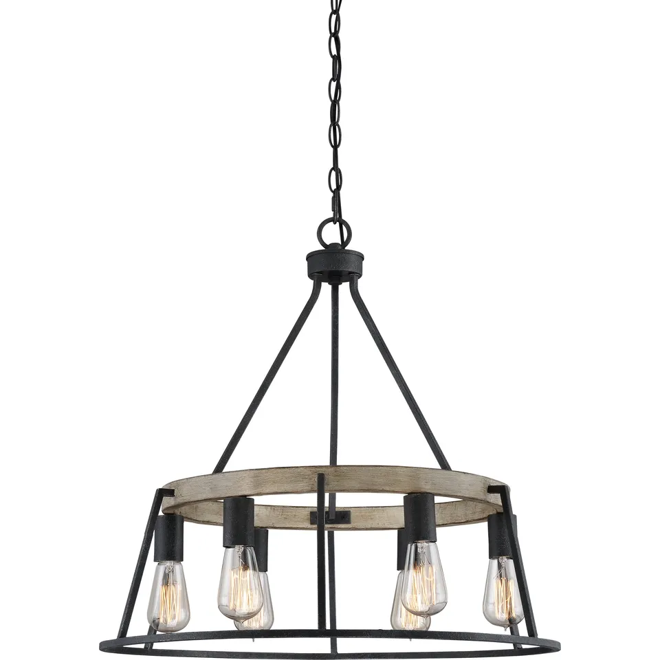 Quoizel Brockton lustr Grey Ash