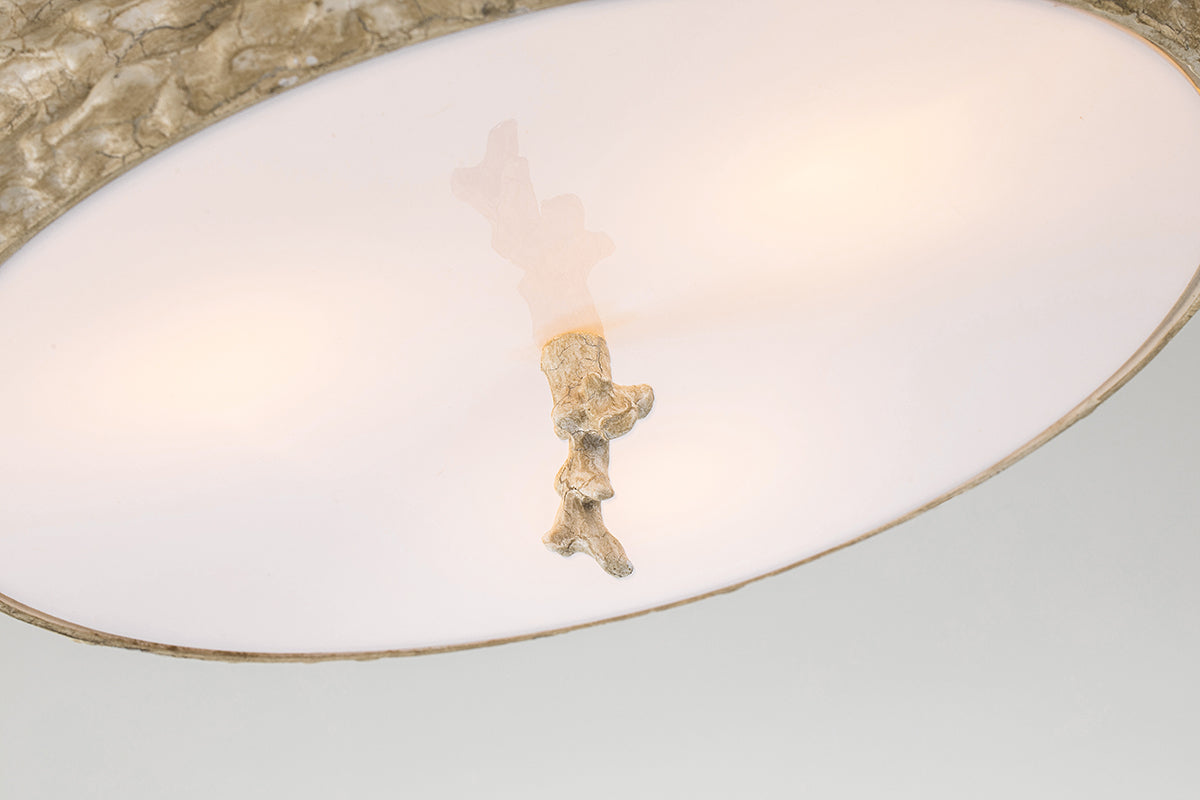 Gilded Nola Trellis 16" stropní svítídlo Putty