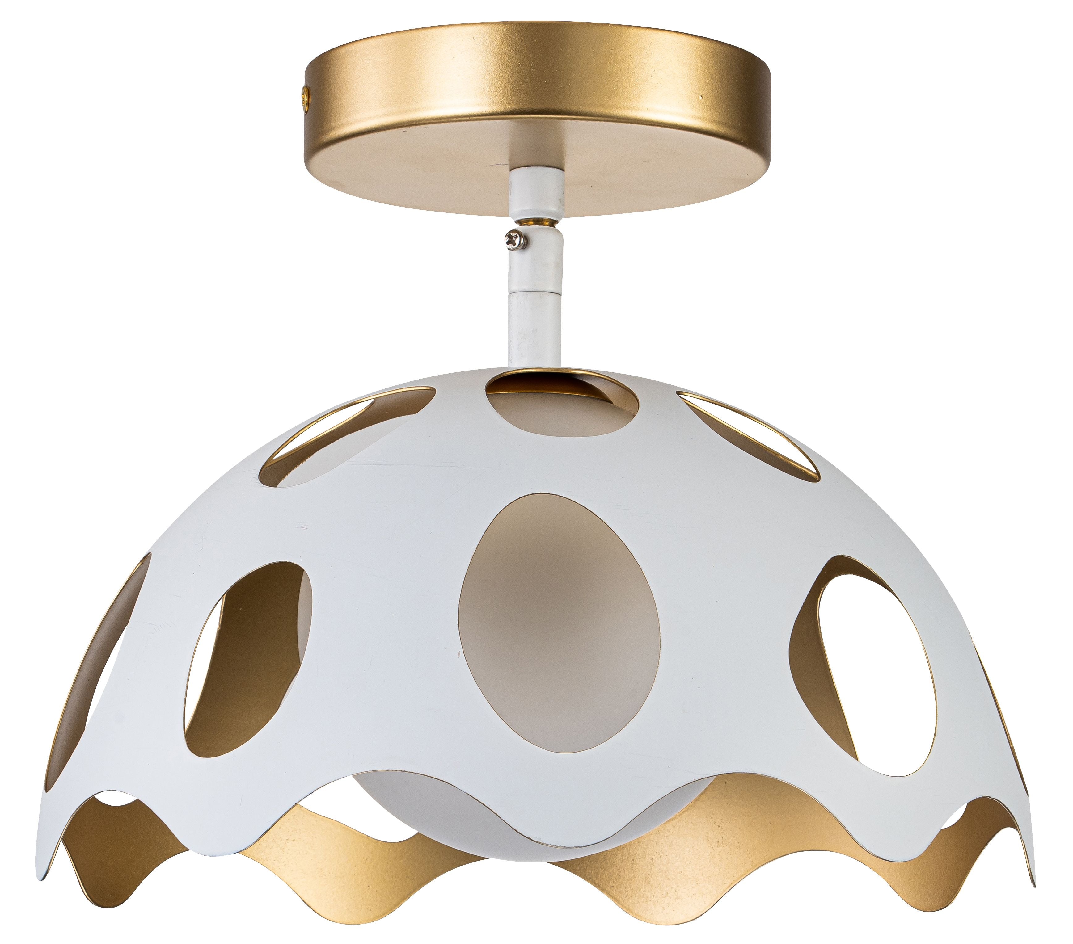 Gilded Nola Pebbles závěsné svítidlo bílá zlato 25 cm