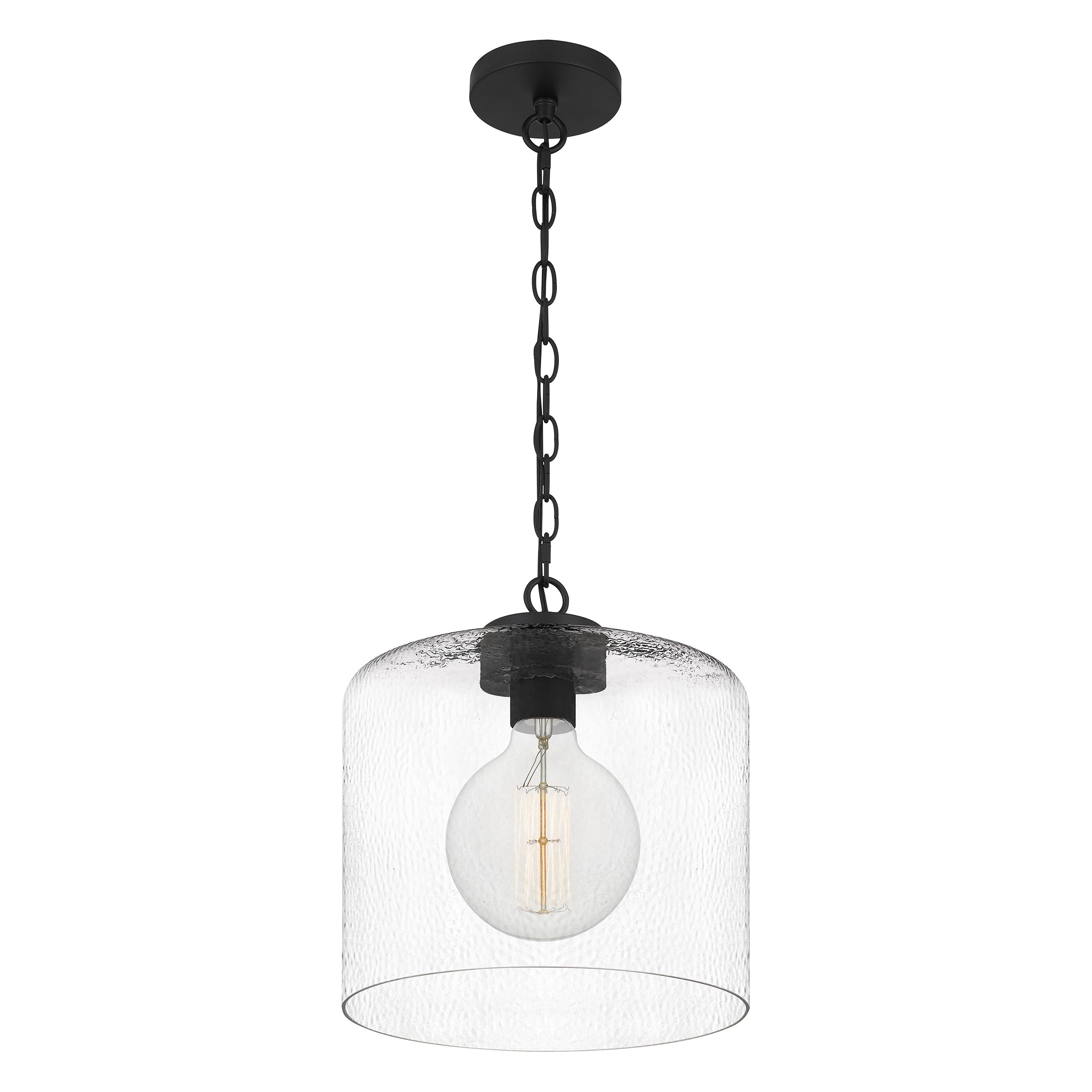 Quoizel Abner mini závěsné svítidlo Matte Black