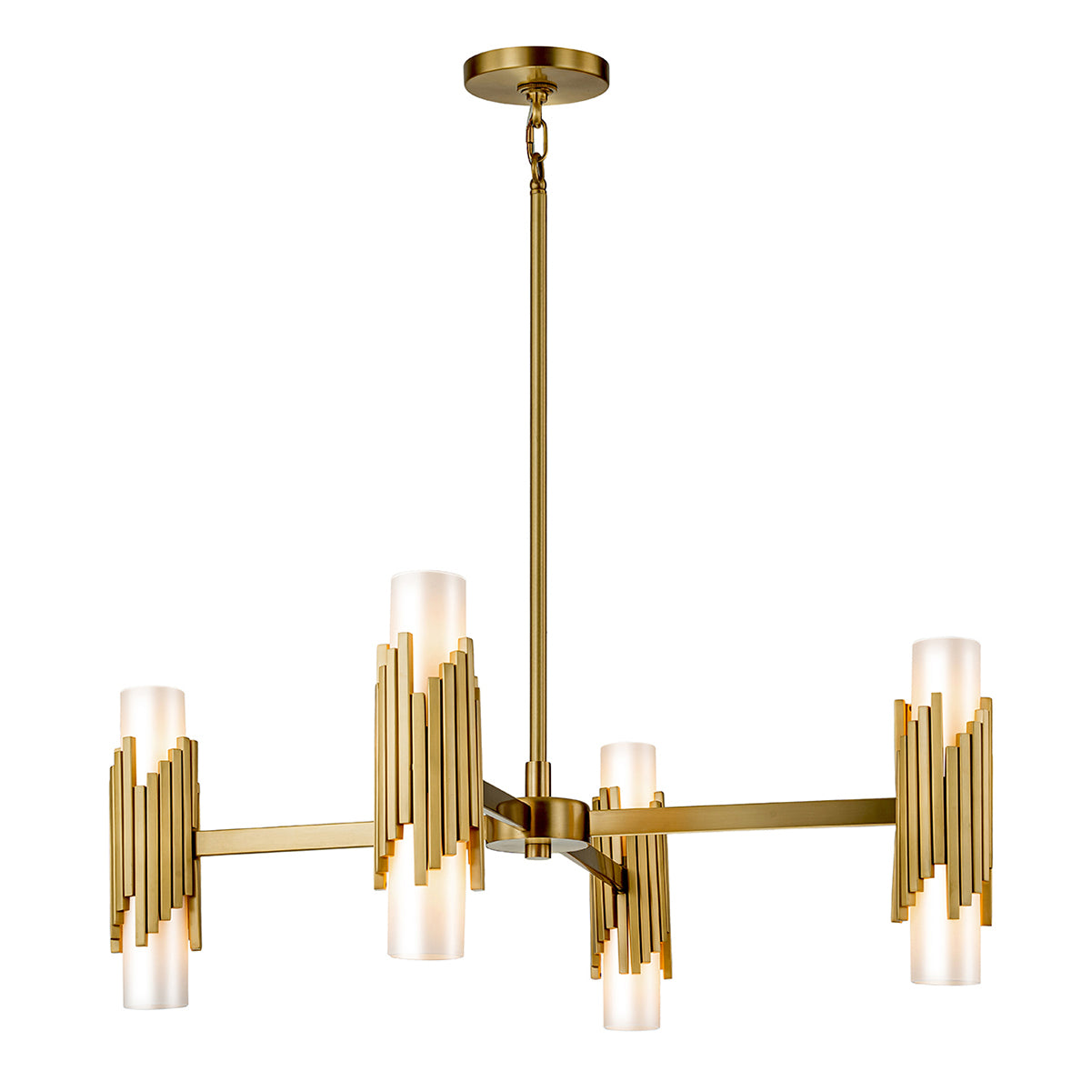Gilded Nola Marvel 8 lustr Aged Brass 8-světlový mosaz
