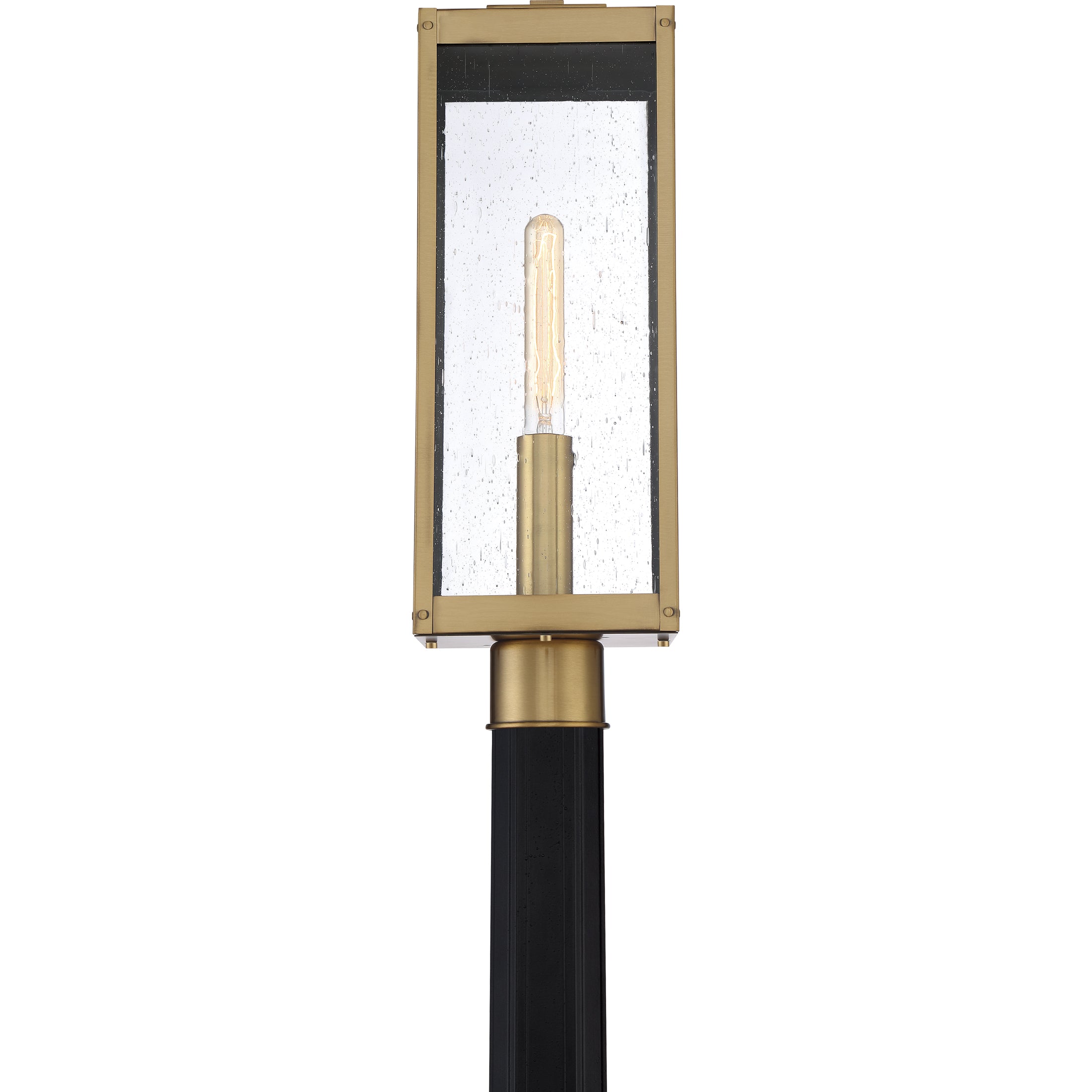 Quoizel Westover sloupková lampa antique brass mosaz