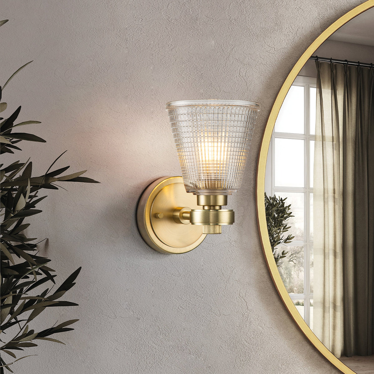 Gilded Nola Gunnislake1 koupelnové svítídlo mosaz
